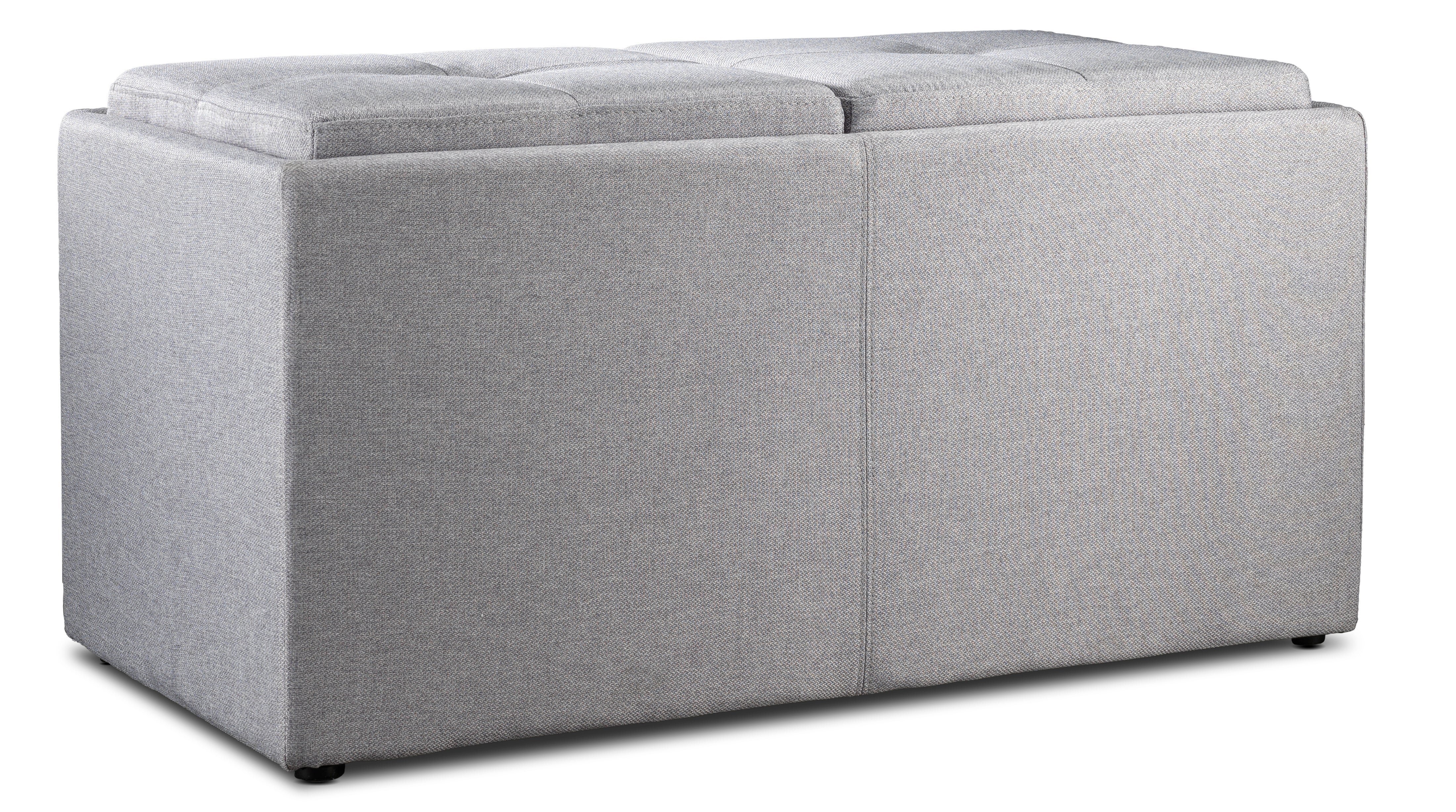 Malmo Ottoman - Light Grey - Image 3
