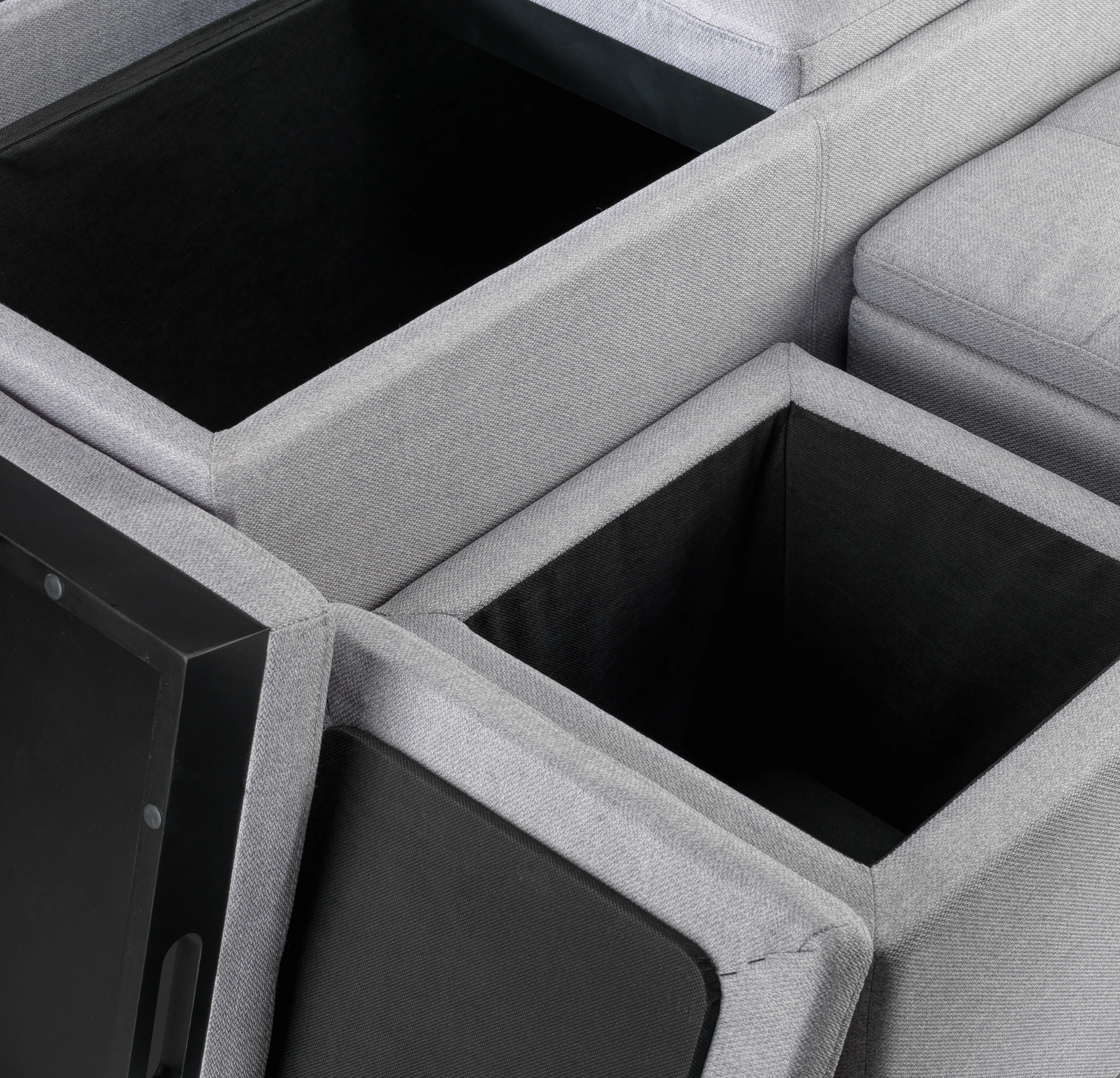 Malmo Ottoman - Light Grey - Image 5