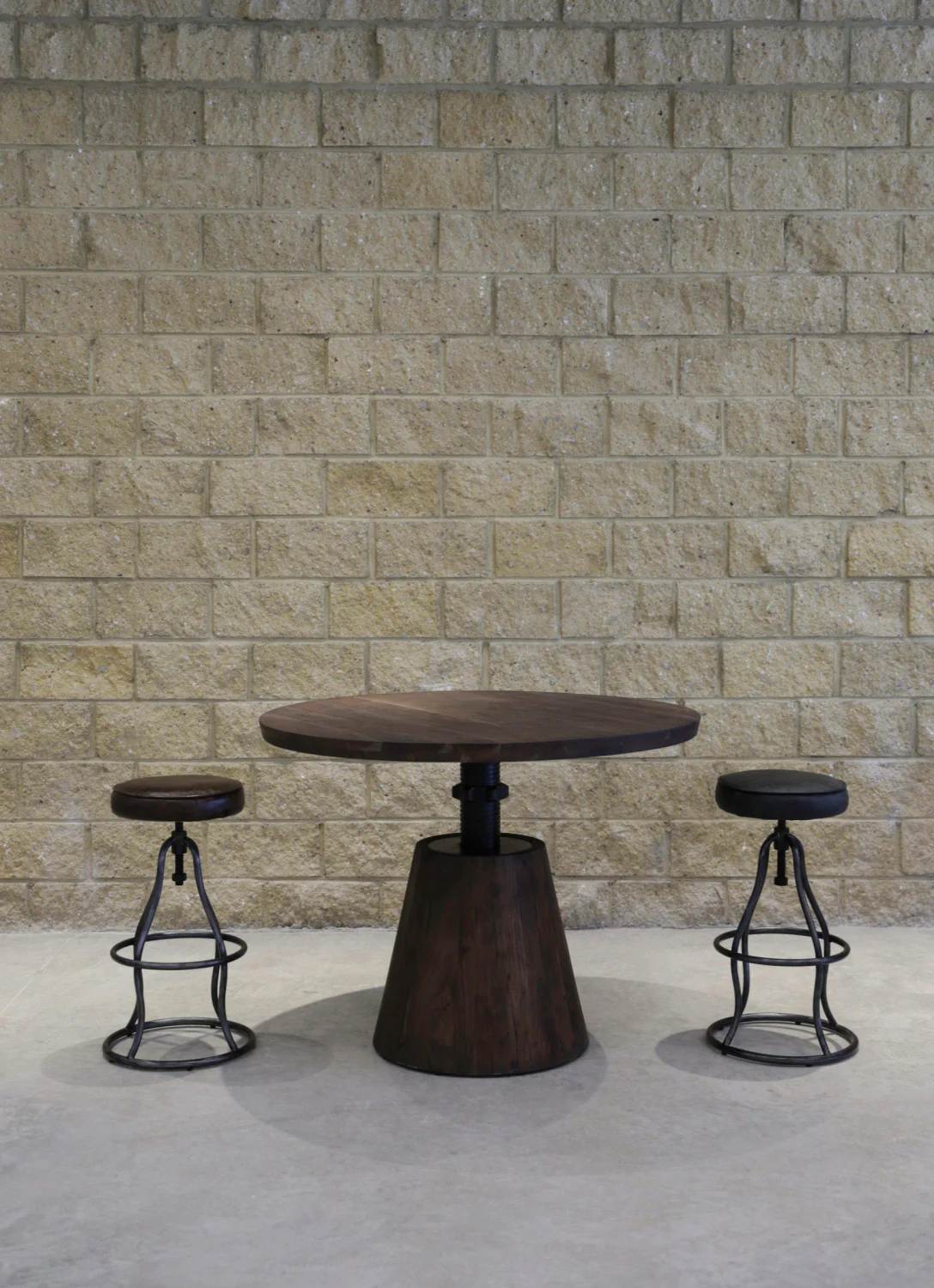 Maloe Leather Bar Stool - Black - Image 3