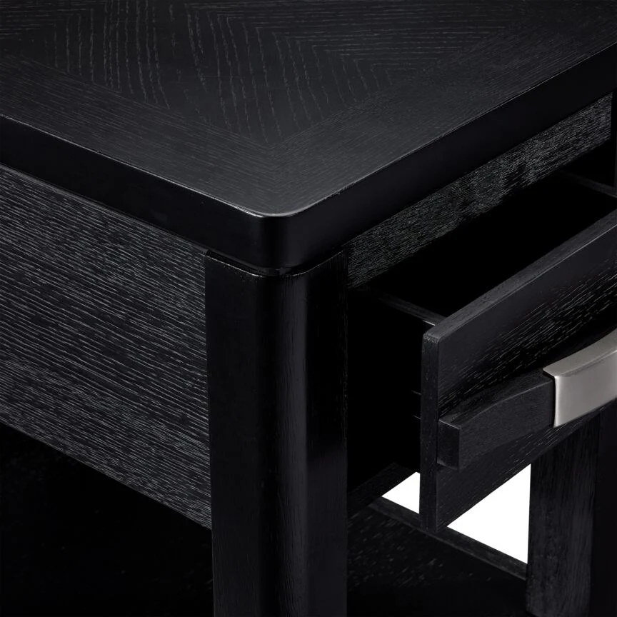 Manila 24" Chairside Table - Black - Image 3