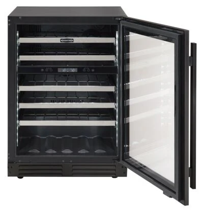 Marathon 24" Black Steel Dual Zone Undercounter Wine Cellar (5.4 cu. ft.) - MWC56-DBLS - Image 3