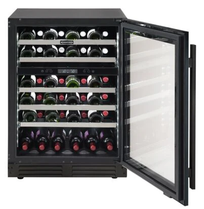 Marathon 24" Black Steel Dual Zone Undercounter Wine Cellar (5.4 cu. ft.) - MWC56-DBLS - Image 4