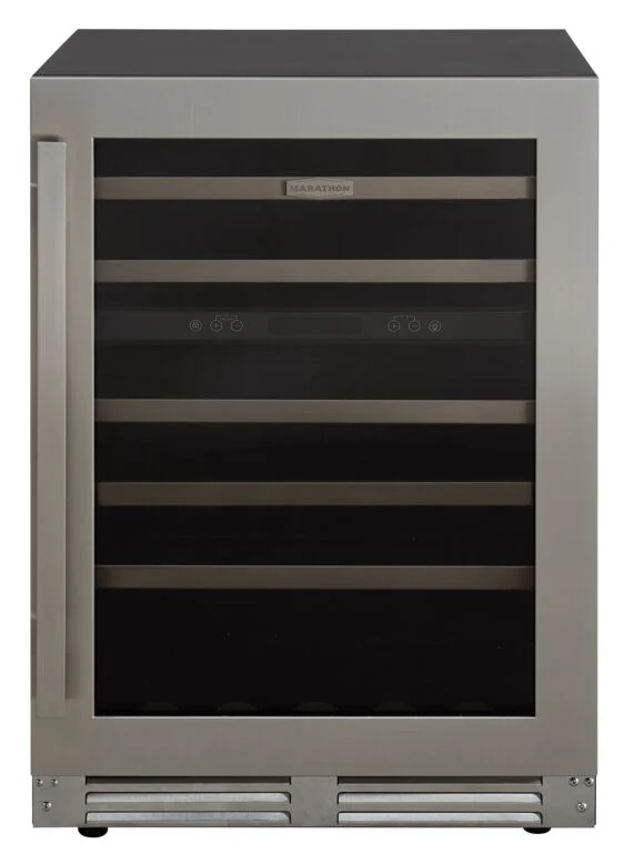Marathon 24" Stainless Steel Dual Zone Undercounter Wine Cellar (5.4 cu. ft.) - MWC56-DSS - Image 2