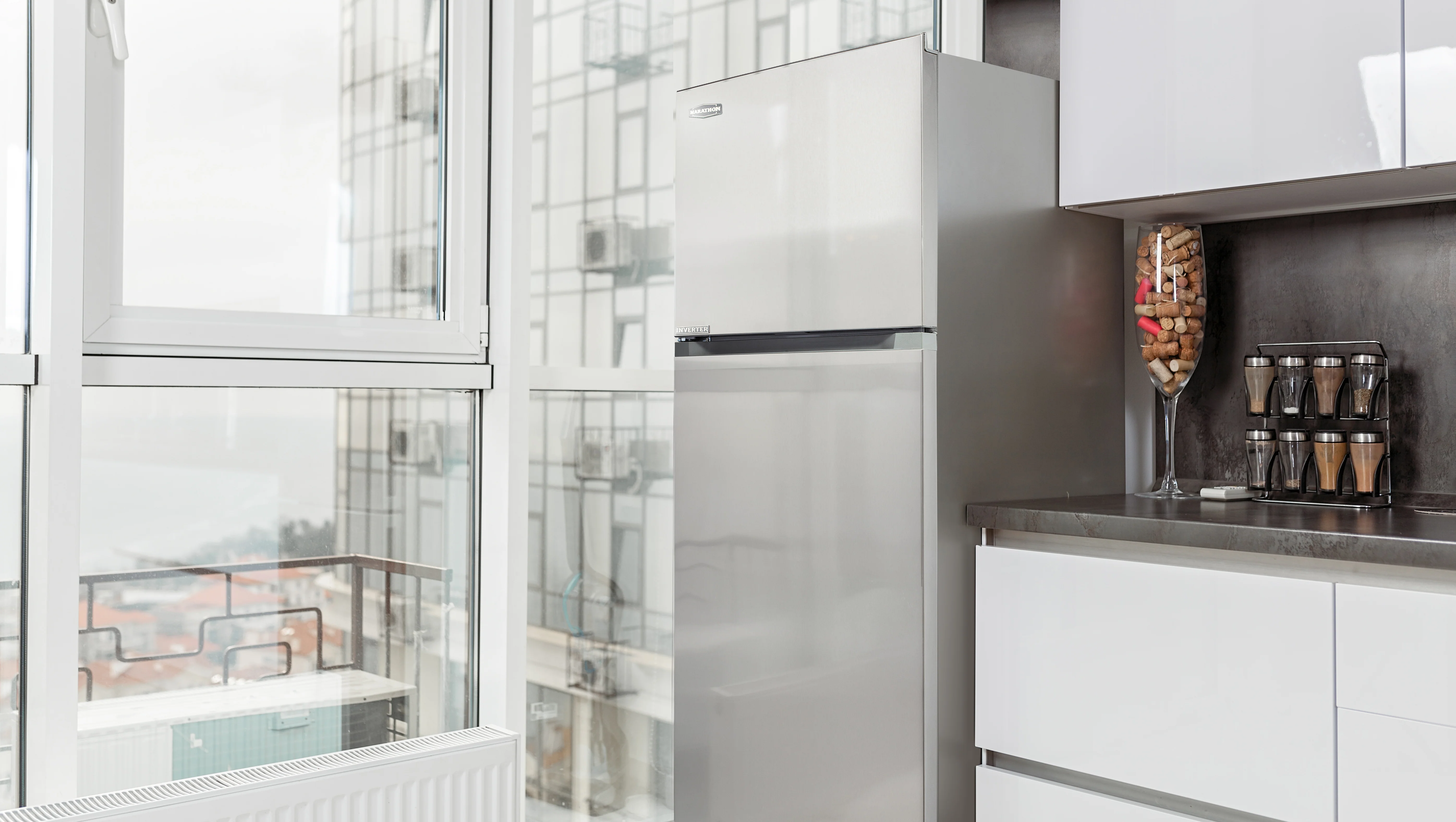 Marathon 29.5" Stainless Steel Top Mount Refrigerator (18.3 cu. ft.) - MFF182SS - Image 4