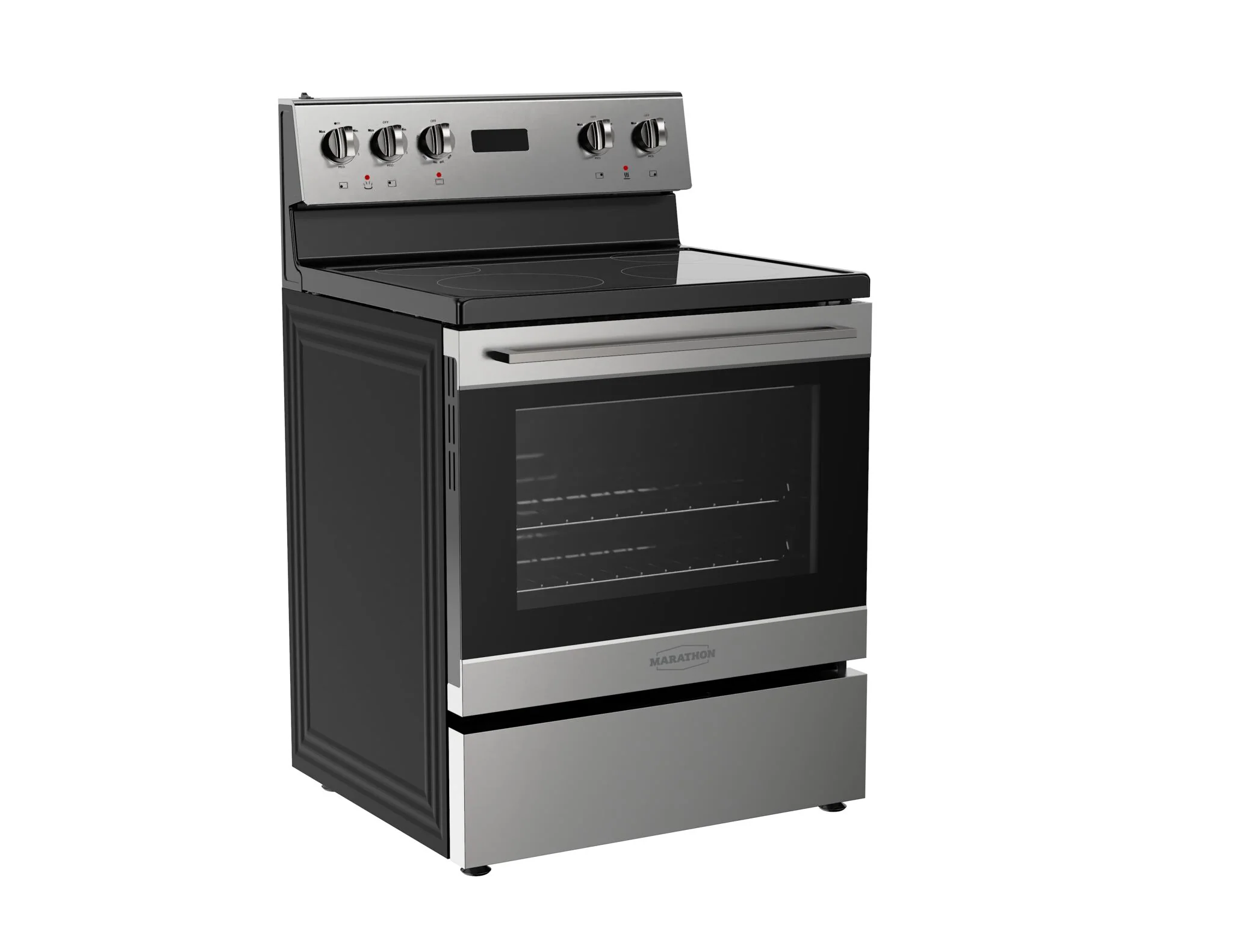 Marathon 30" Stainless Steel Smooth Top Electric Range - MER3070SS - Image 2