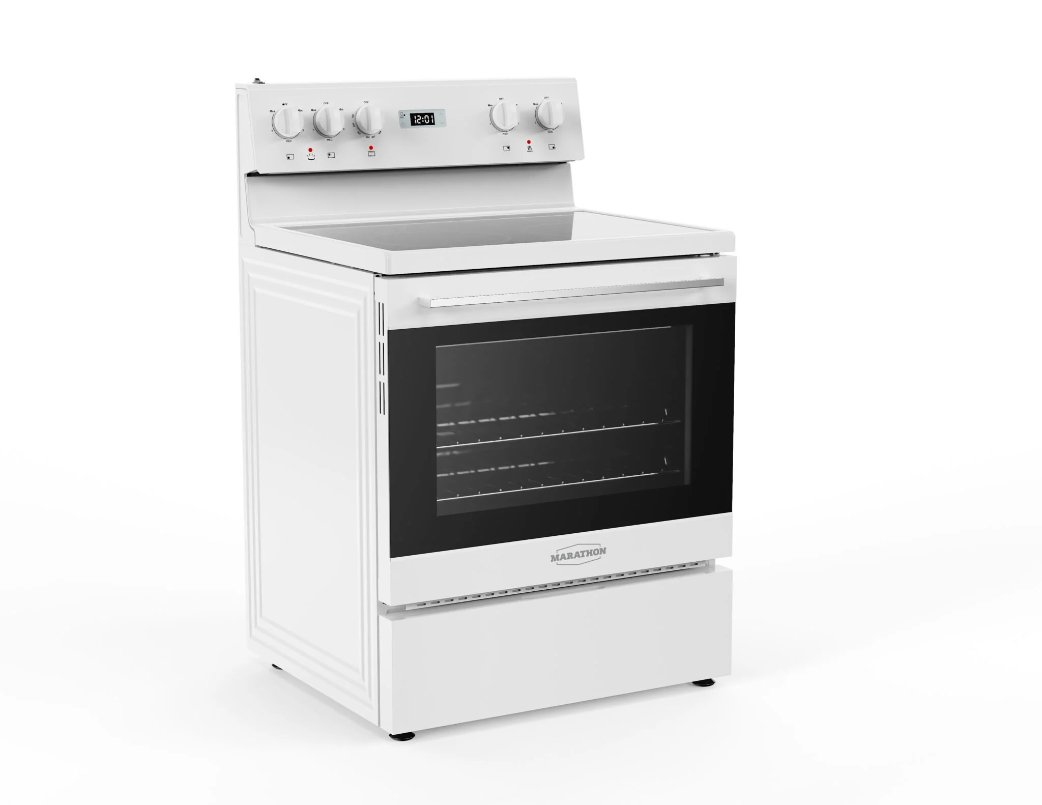 Marathon 30" White Smooth Top Electric Range - MER3070W - Image 2