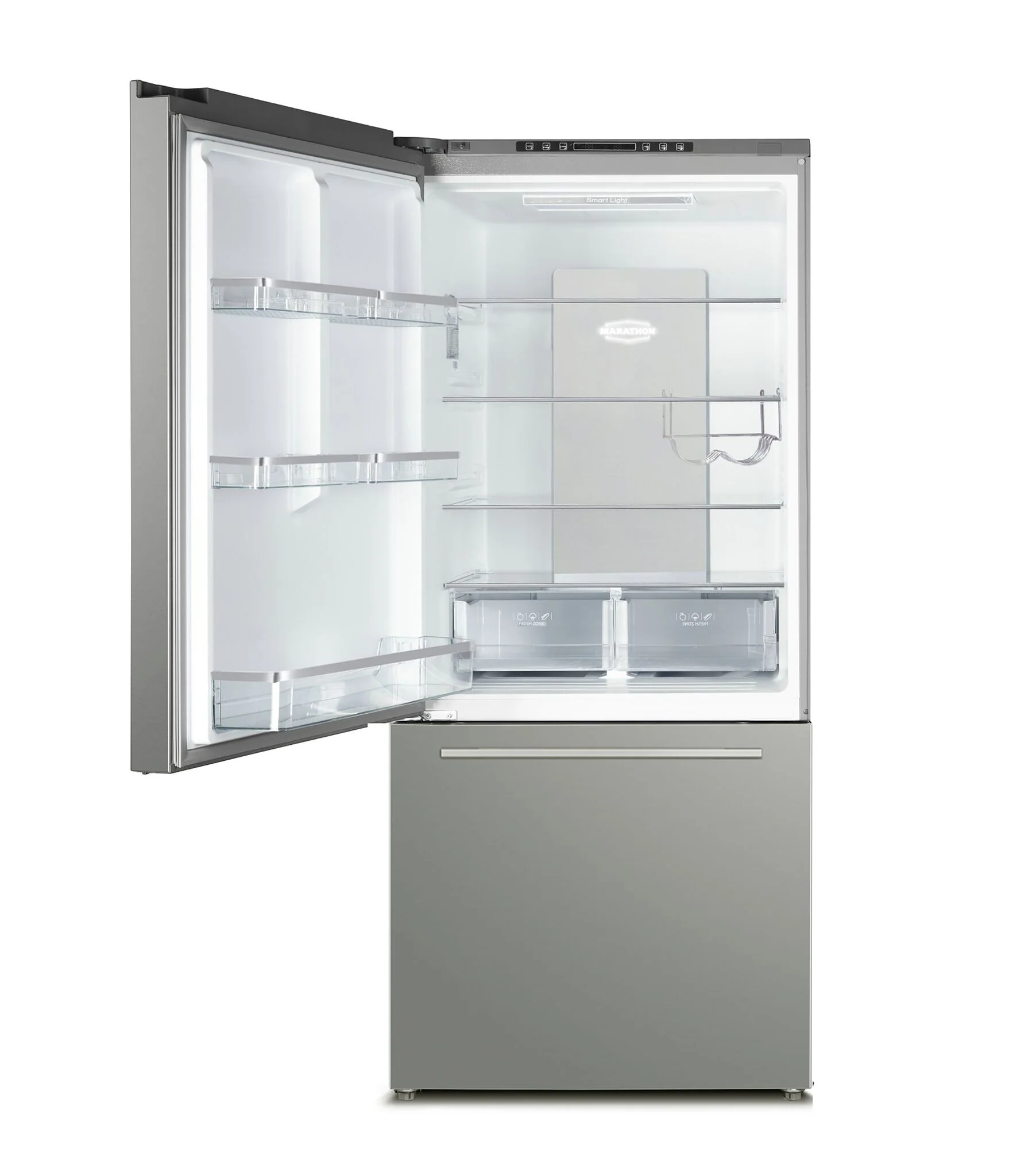 Marathon 30" 18 Cu. Ft. Stainless Steel Bottom-Freezer Refrigerator - MFF179SSBM-LH - Image 2