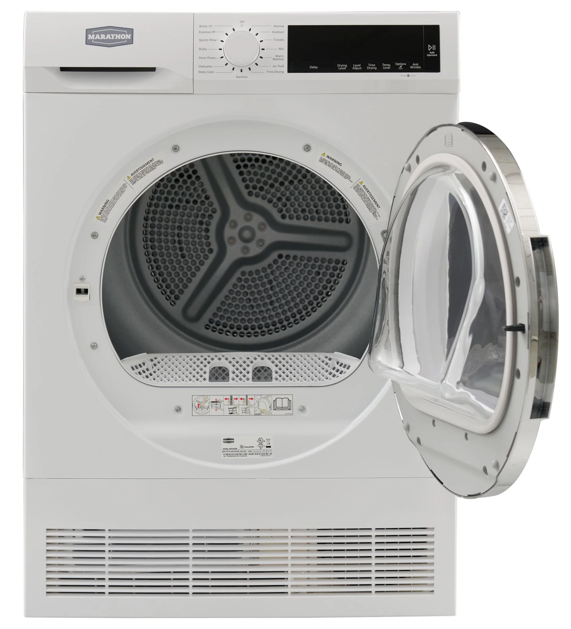 Marathon White Compact Front Load Dryer (4.2 Cu.Ft.) - MVD420W - Image 3
