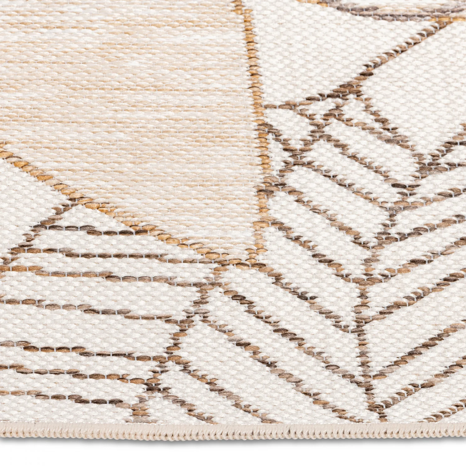 Marbella Floral Outdoor Rug - 8' x 10' - Brown - Image 2