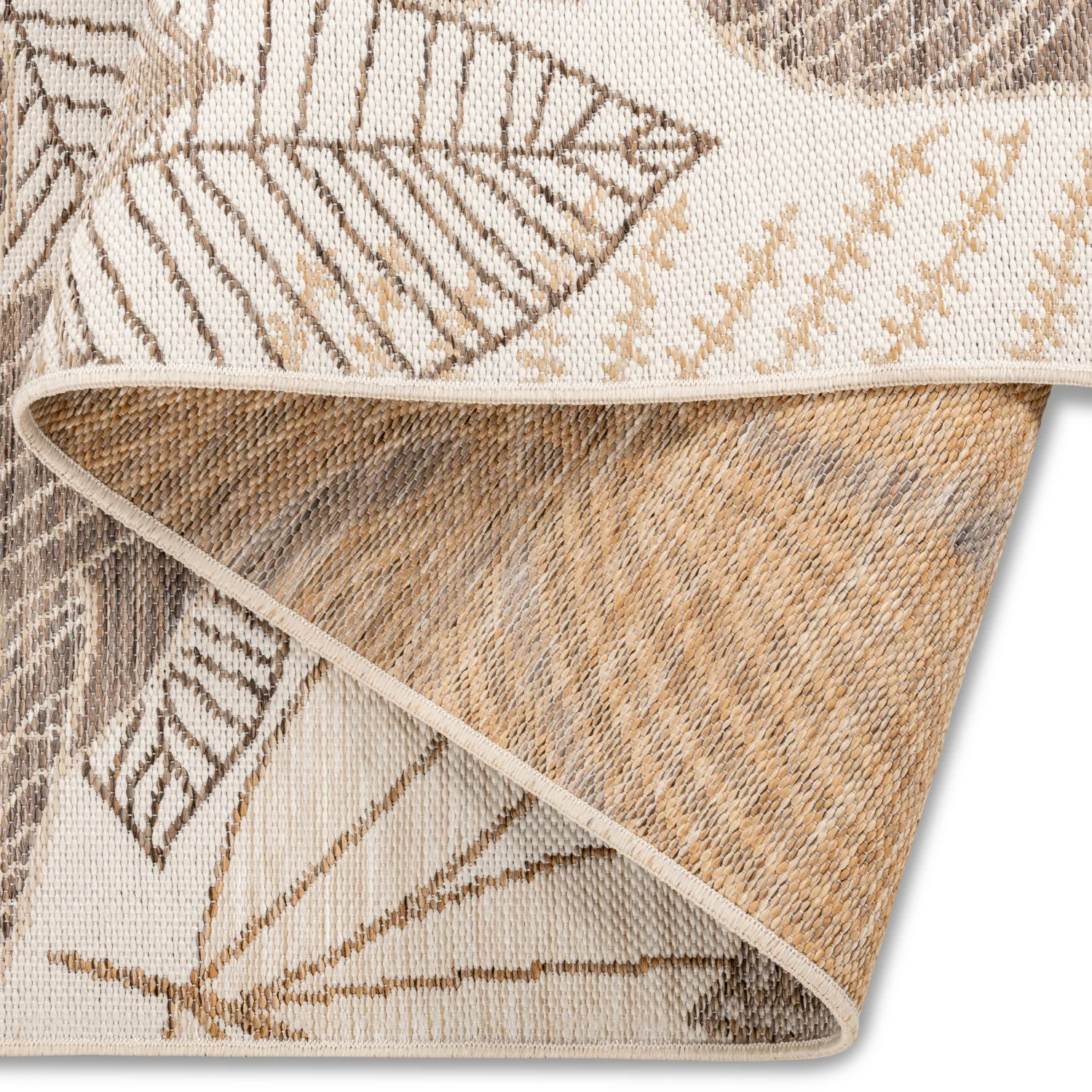 Marbella Floral Outdoor Rug - 8' x 10' - Brown - Image 4
