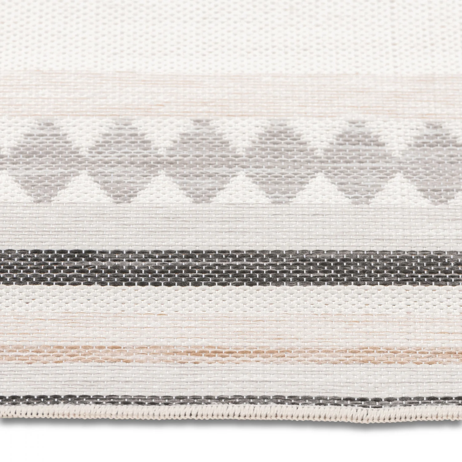 Marbella Modern Outdoor Rug - 8' x 10' - Grey/Black - Image 2