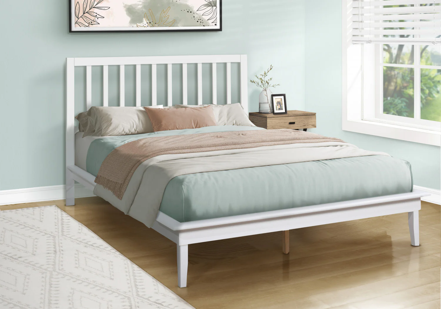 Margaret Queen Bed - White - Image 2