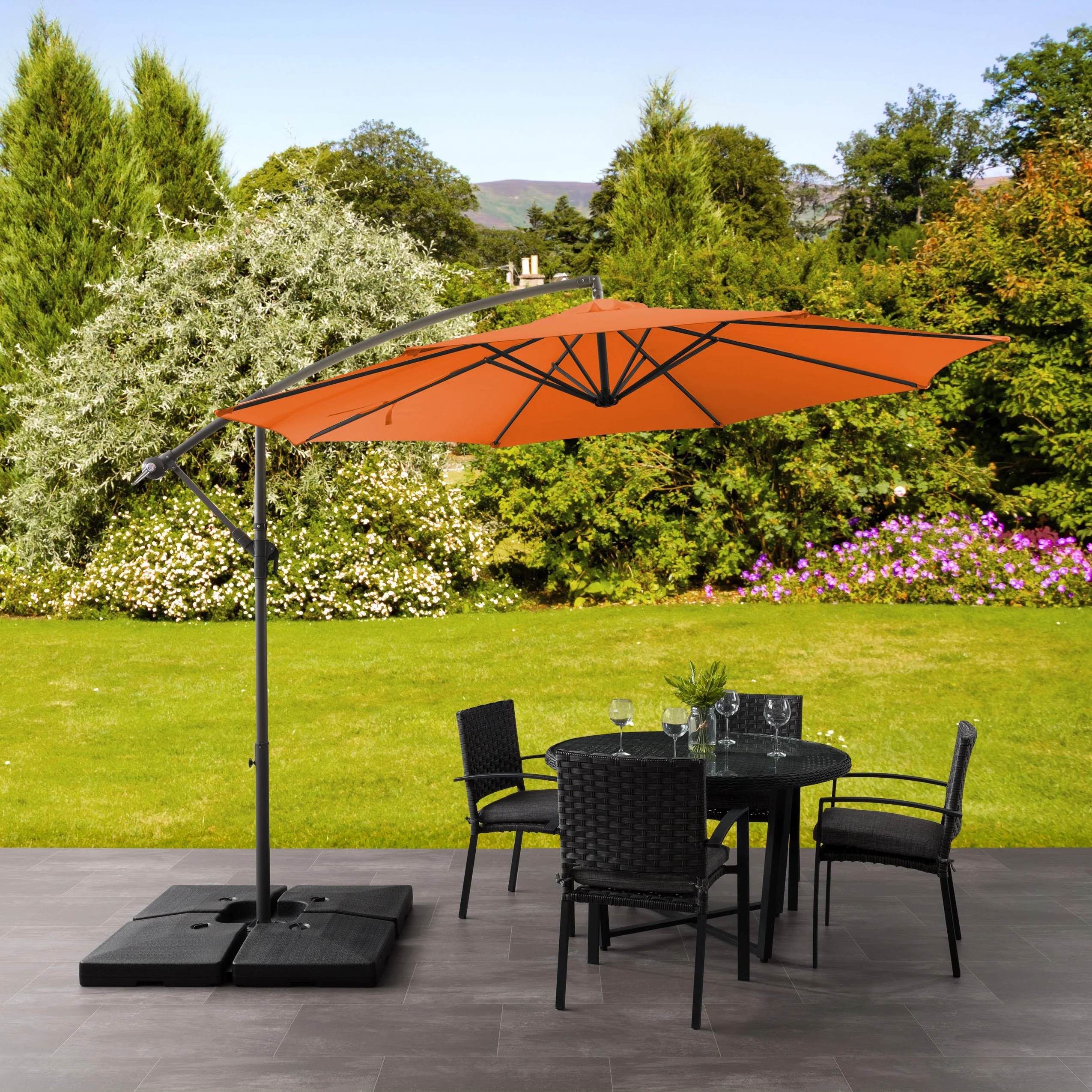 Maris Offset Umbrella - Orange - Image 2