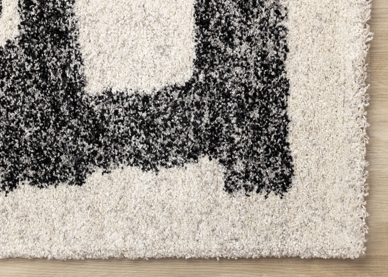 Marquee Modern Abstract Area Rug - 8' X 11' - Cream/Black - Image 6