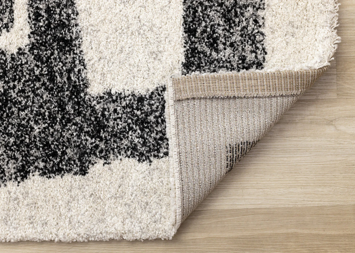 Marquee Modern Abstract Area Rug - 8' X 11' - Cream/Black - Image 7