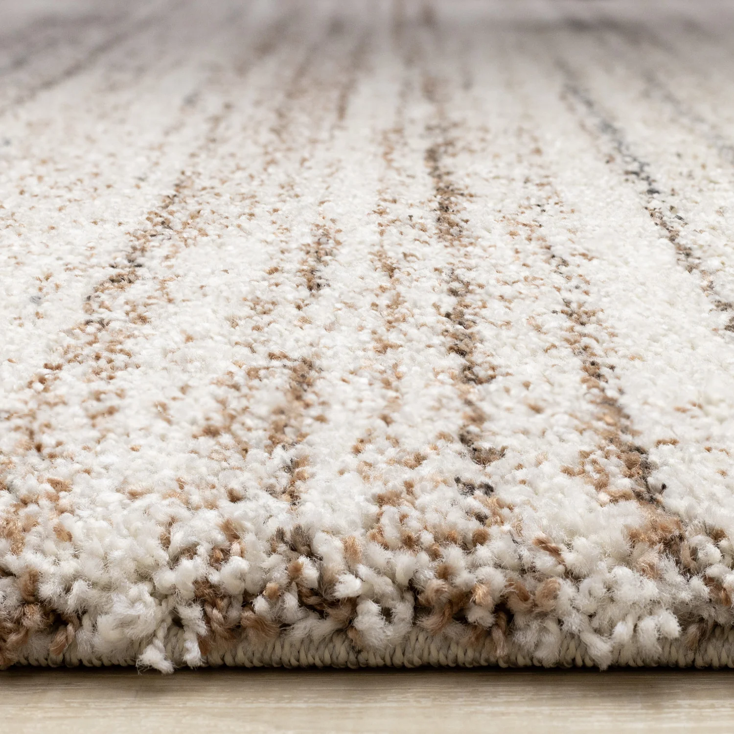 Marquee Soft Contemporary Area Rug - 5' X 8' - Cream/Rust - Image 5