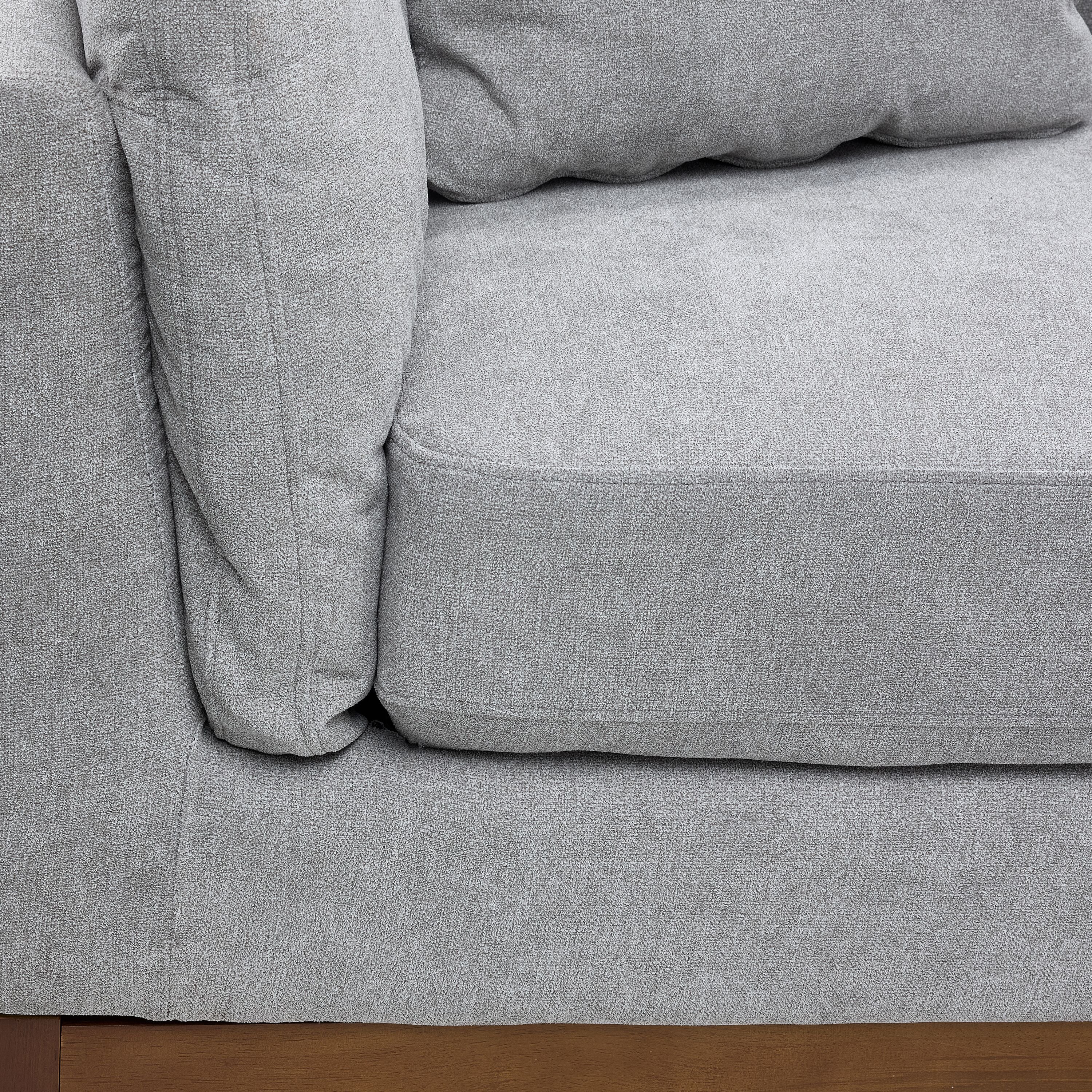 Marquis 2-Piece Sectional with Right Facing Chaise - Grey - Image 4