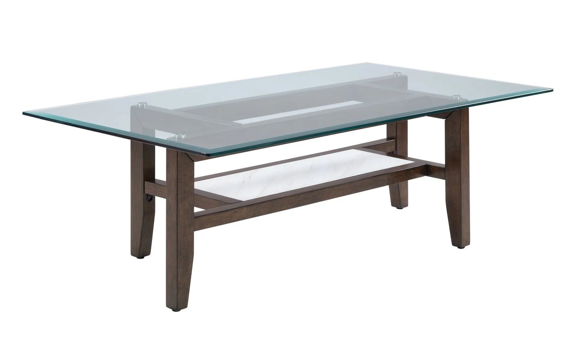 Mars 48" Coffee Table - Dark Brown - Image 2