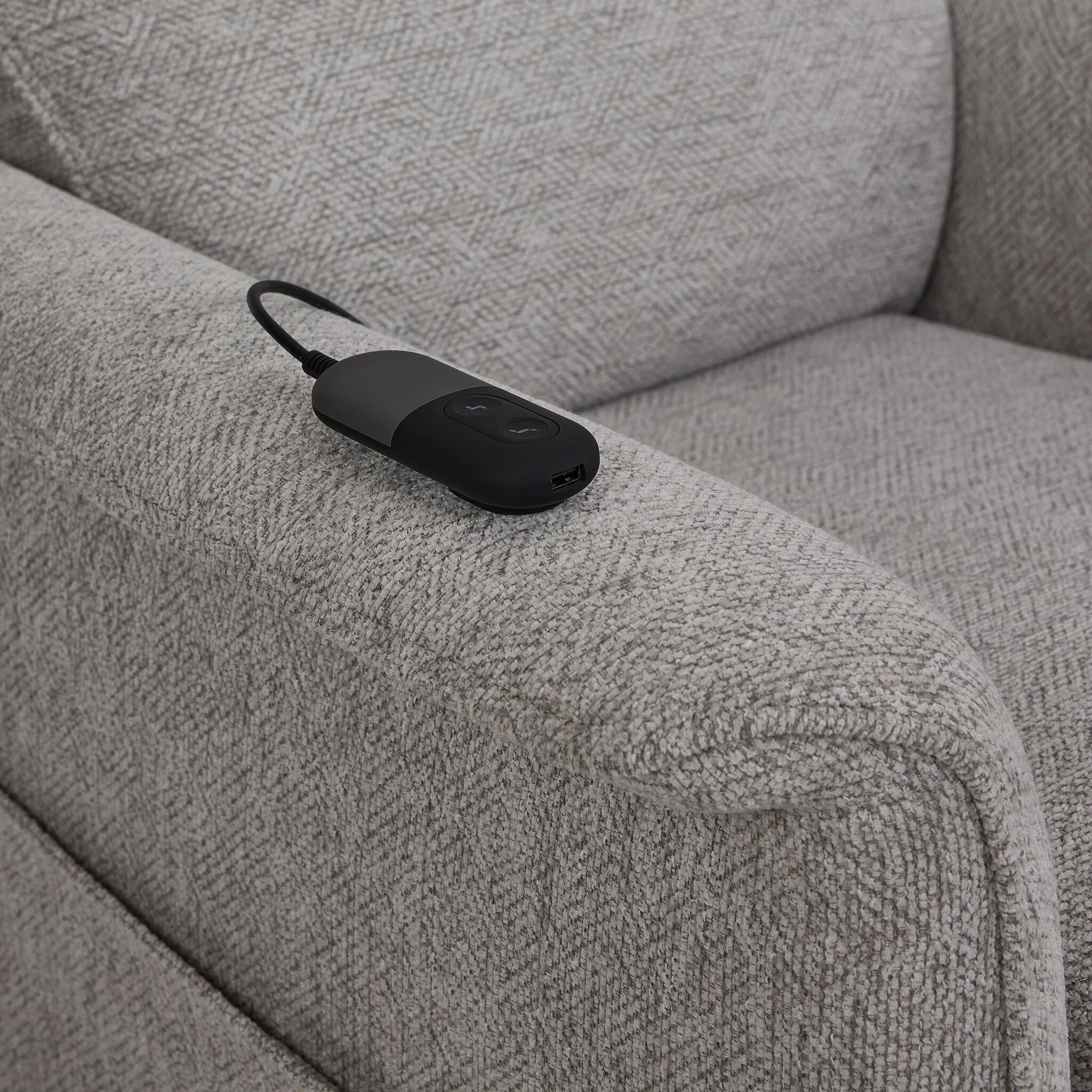 Marseille Power Lift Recliner - Light Grey - Image 7
