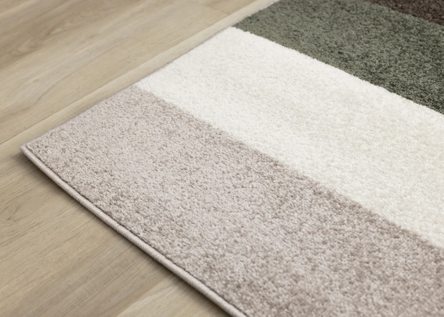 Maui Contemporary Geometric Area Rug - 5' X 8' - Cream/Green - Image 12
