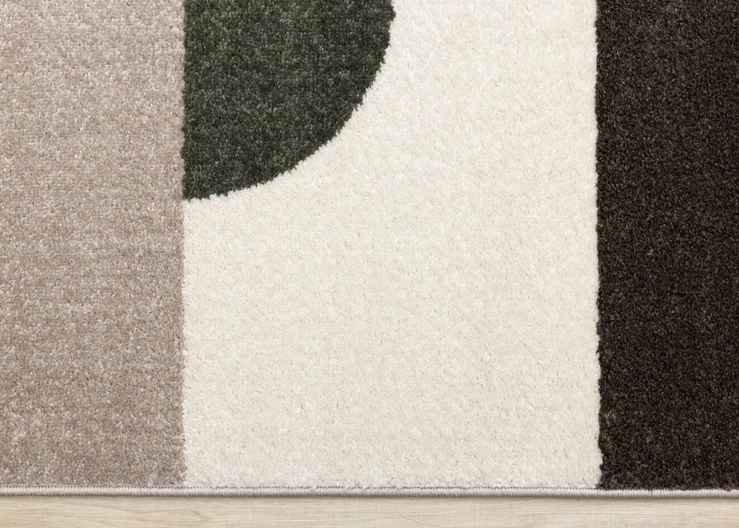 Maui Contemporary Geometric Area Rug - 5' X 8' - Cream/Green - Image 9