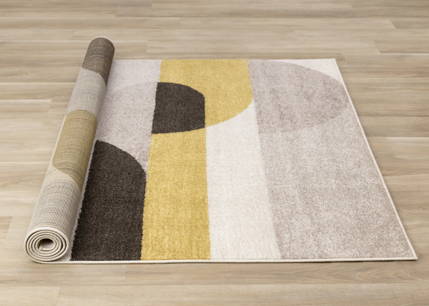 Maui Contemporary Geometric Area Rug - 5' X 8' - Cream/Yellow - Image 8