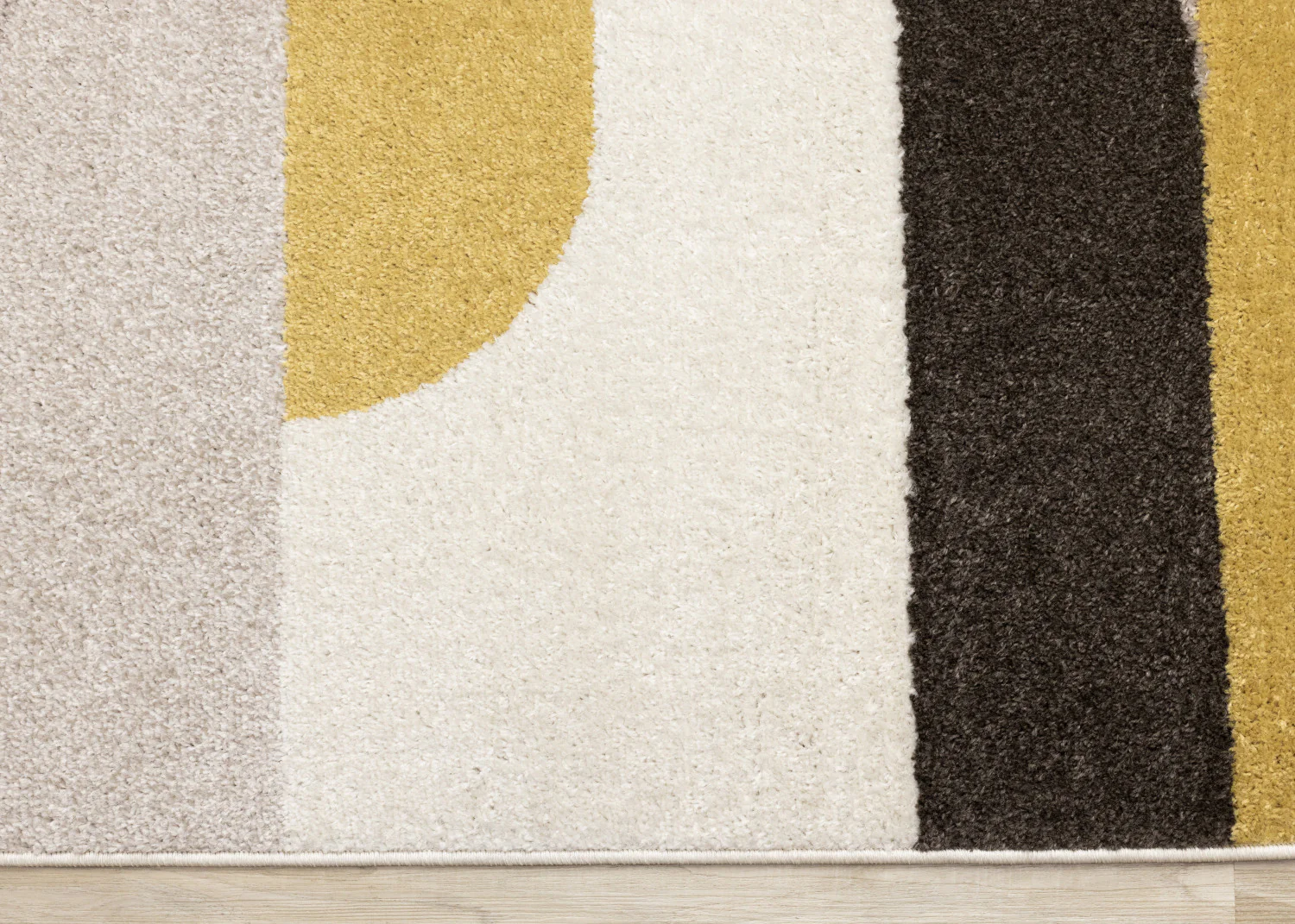 Maui Contemporary Geometric Area Rug - 8' X 11' - Cream/Yellow - Image 9