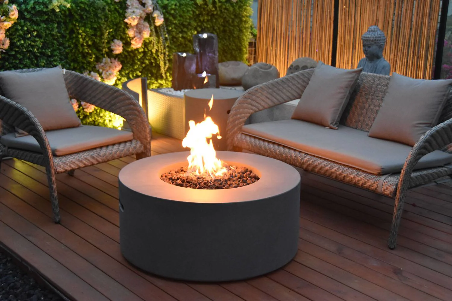 Mauna Loa Concrete Lava Fire Table (Modena) - Natural Gas - Image 4
