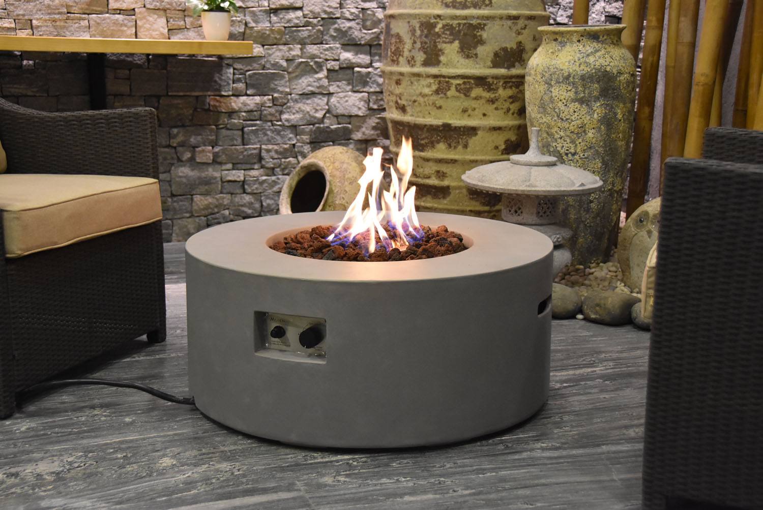 Mauna Loa Concrete Lava Fire Table (Modena) - Propane - Image 5
