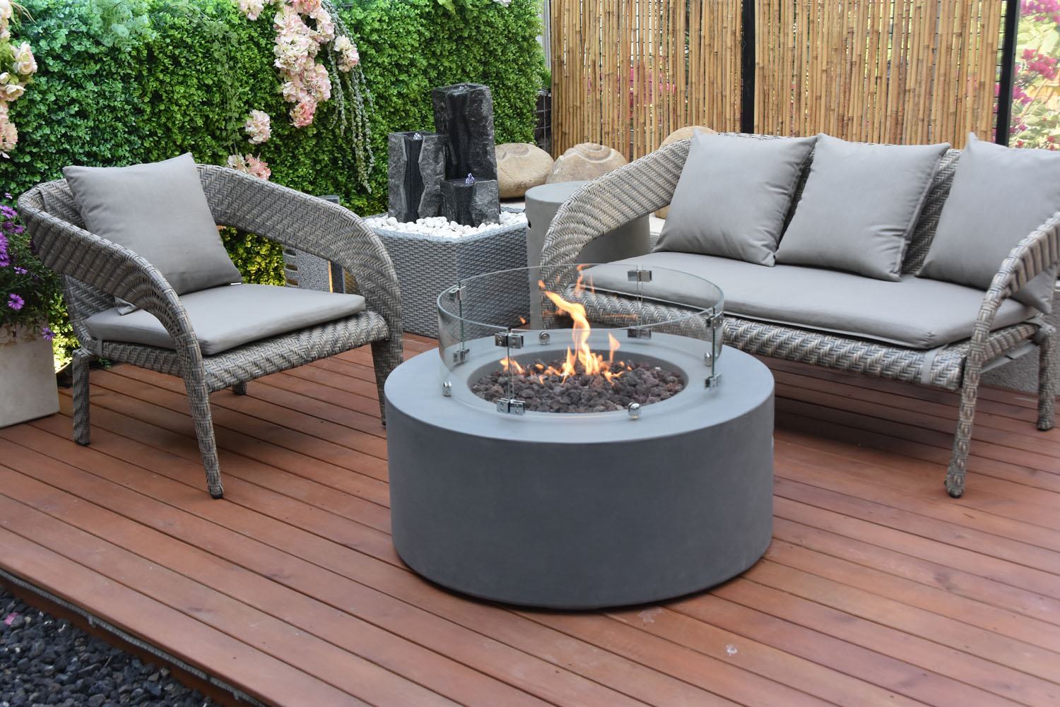 Mauna Loa Concrete Lava Fire Table (Modena) - Propane - Image 7
