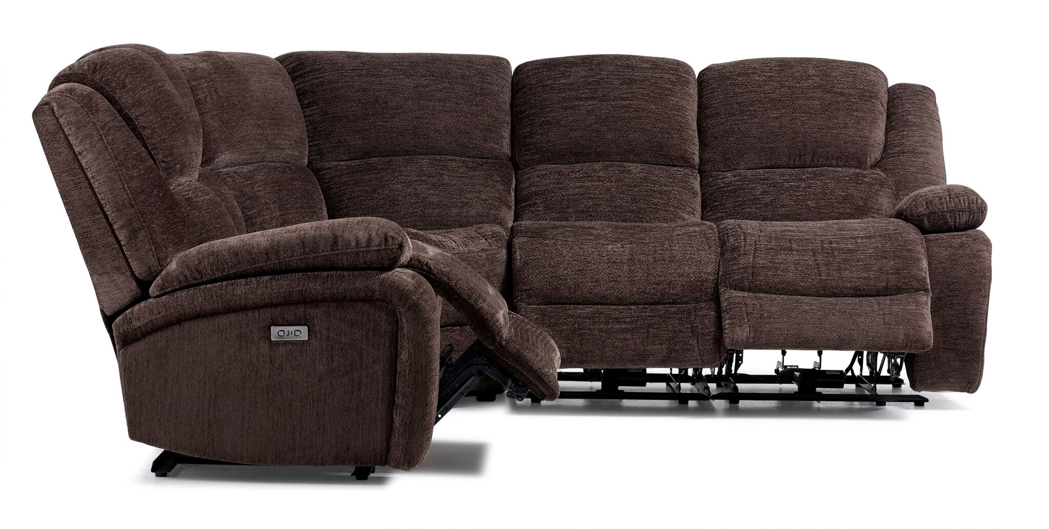 Maxwell 5-Piece Power Reclining Sectional - Brown - Image 4