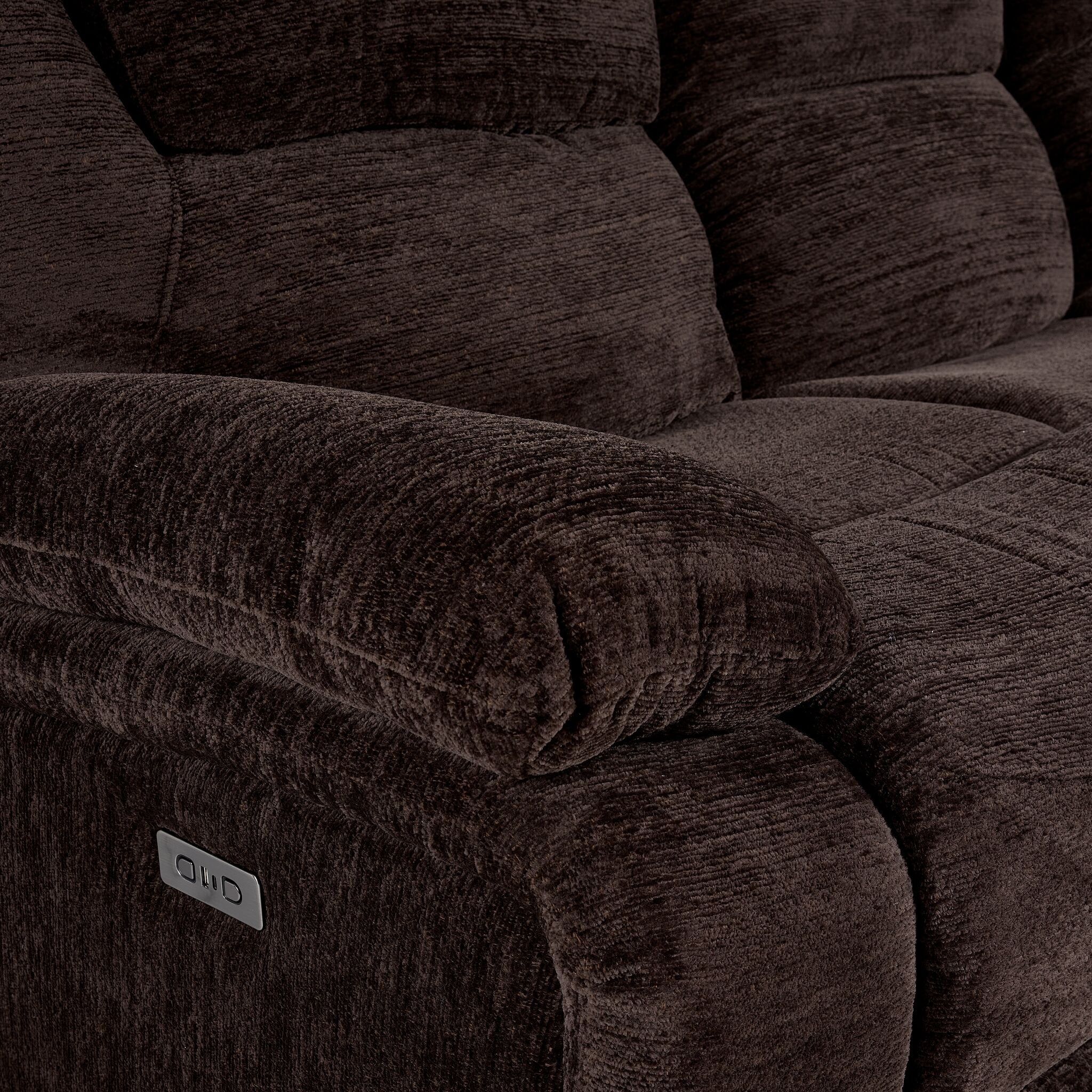 Maxwell Power Reclining Loveseat with Console - Brown - Image 6