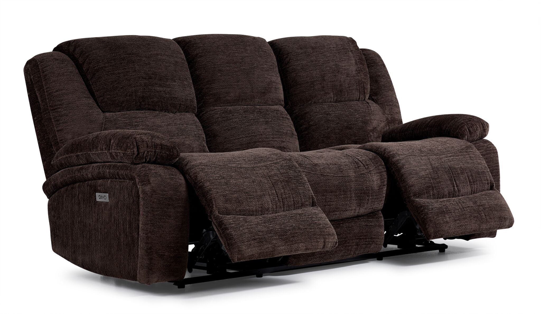 Maxwell Power Reclining Sofa - Brown - Image 3