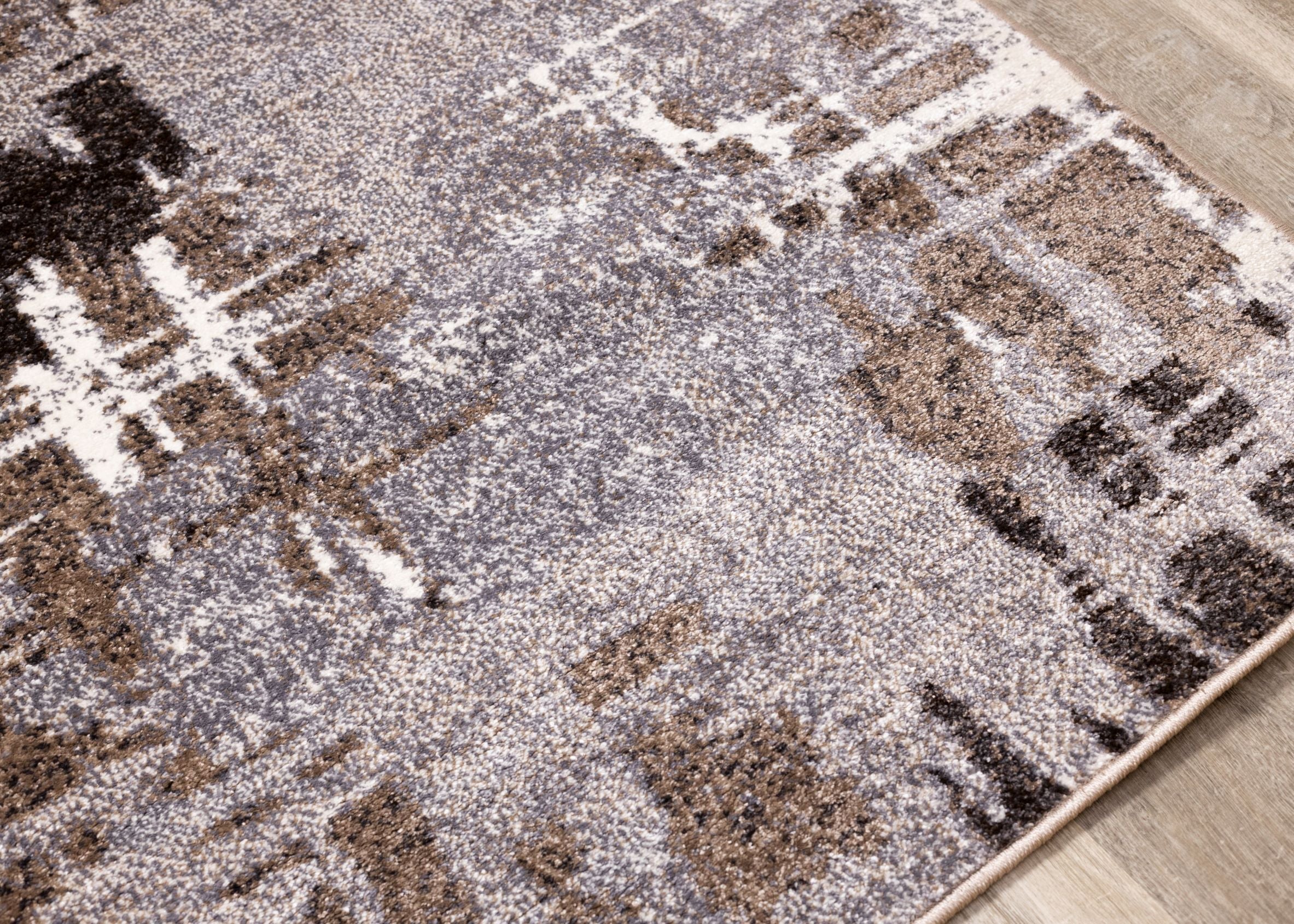 Maya 5'3" x 7'7" Area Rug - Greyish Brown - Image 3