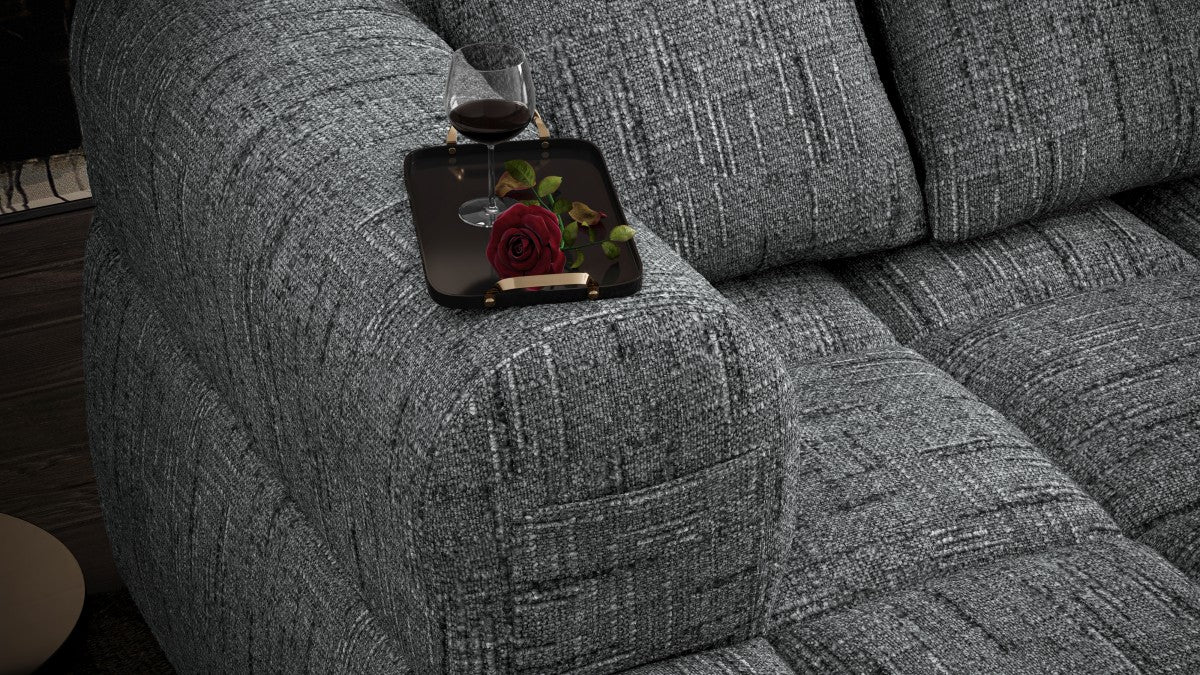 Maya All Foam Sectional - Grey - Image 3