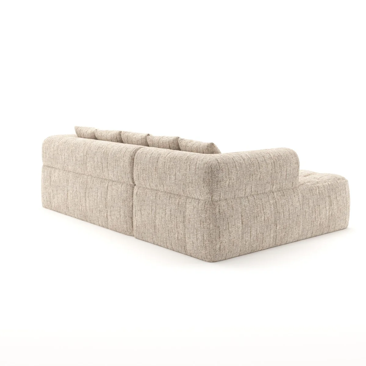 Maya All Foam Sectional - Taupe - Image 6