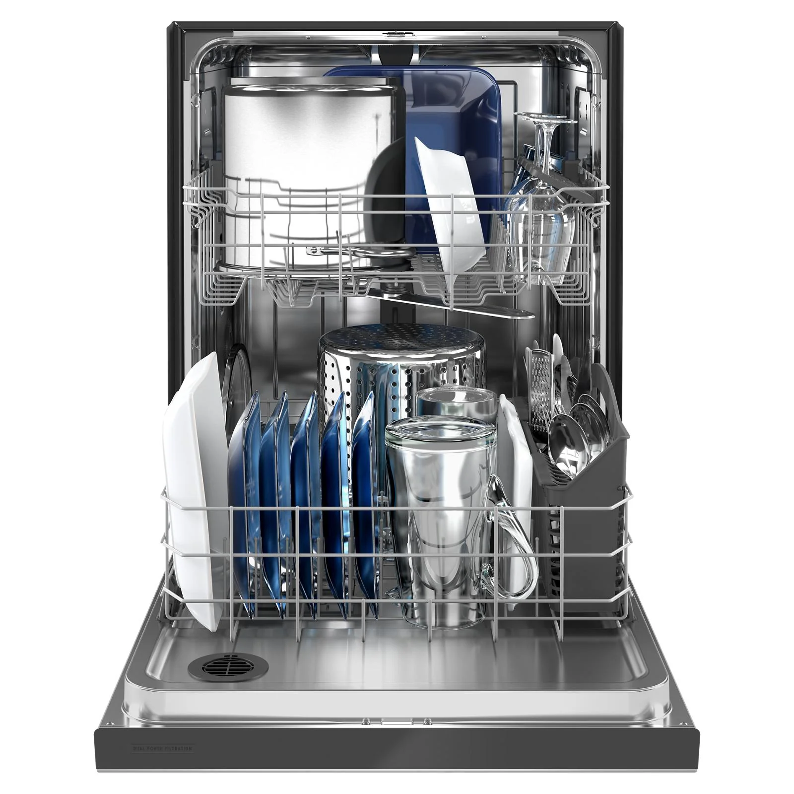 Maytag 24" Fingerprint Resistant Stainless Steel dishwasher with Dual Power filtration (50 dBA) - MDB4949SKZ - Image 10