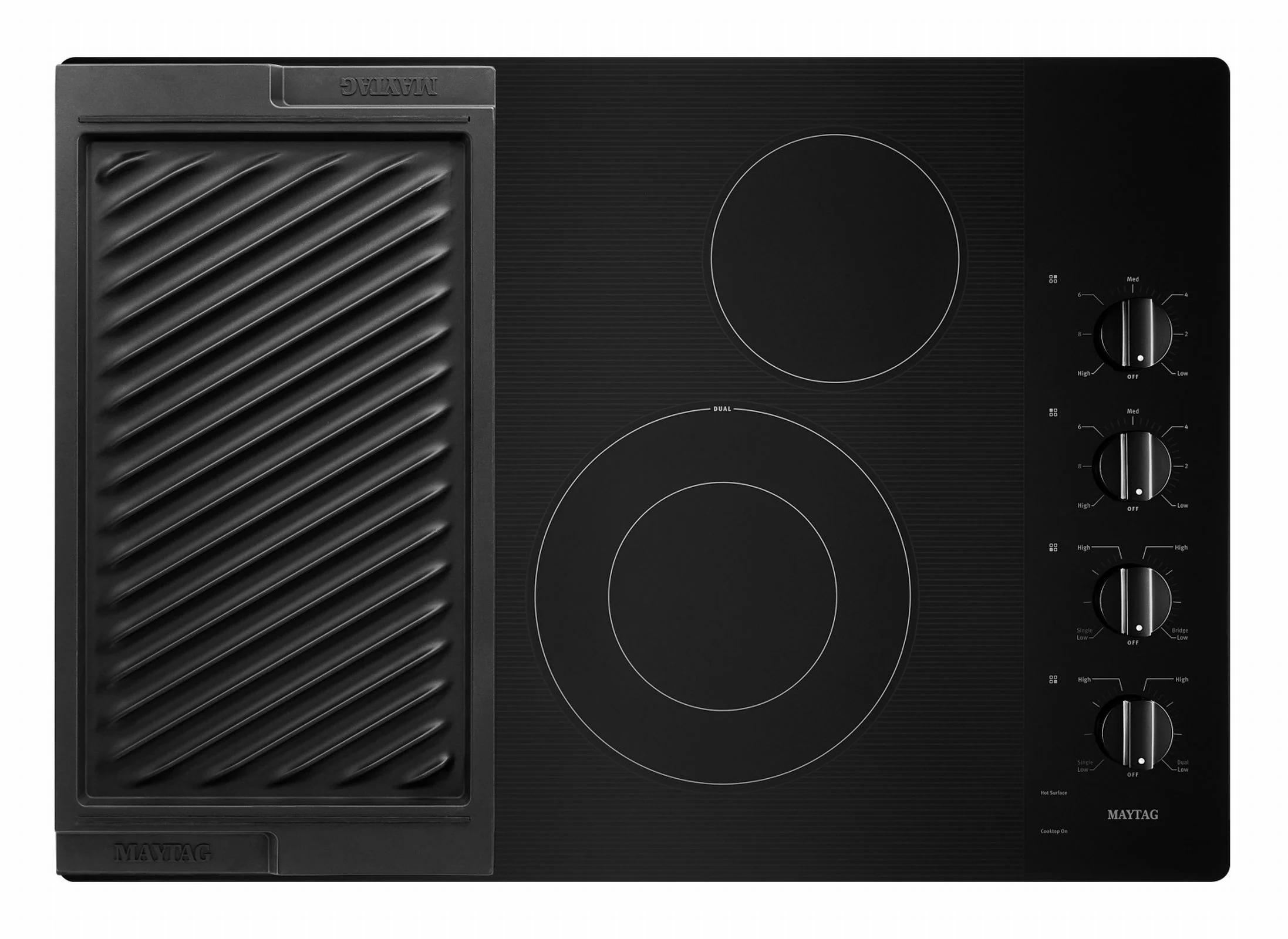 Maytag Black 30" Electric Cooktop - MEC8830HB - Image 2