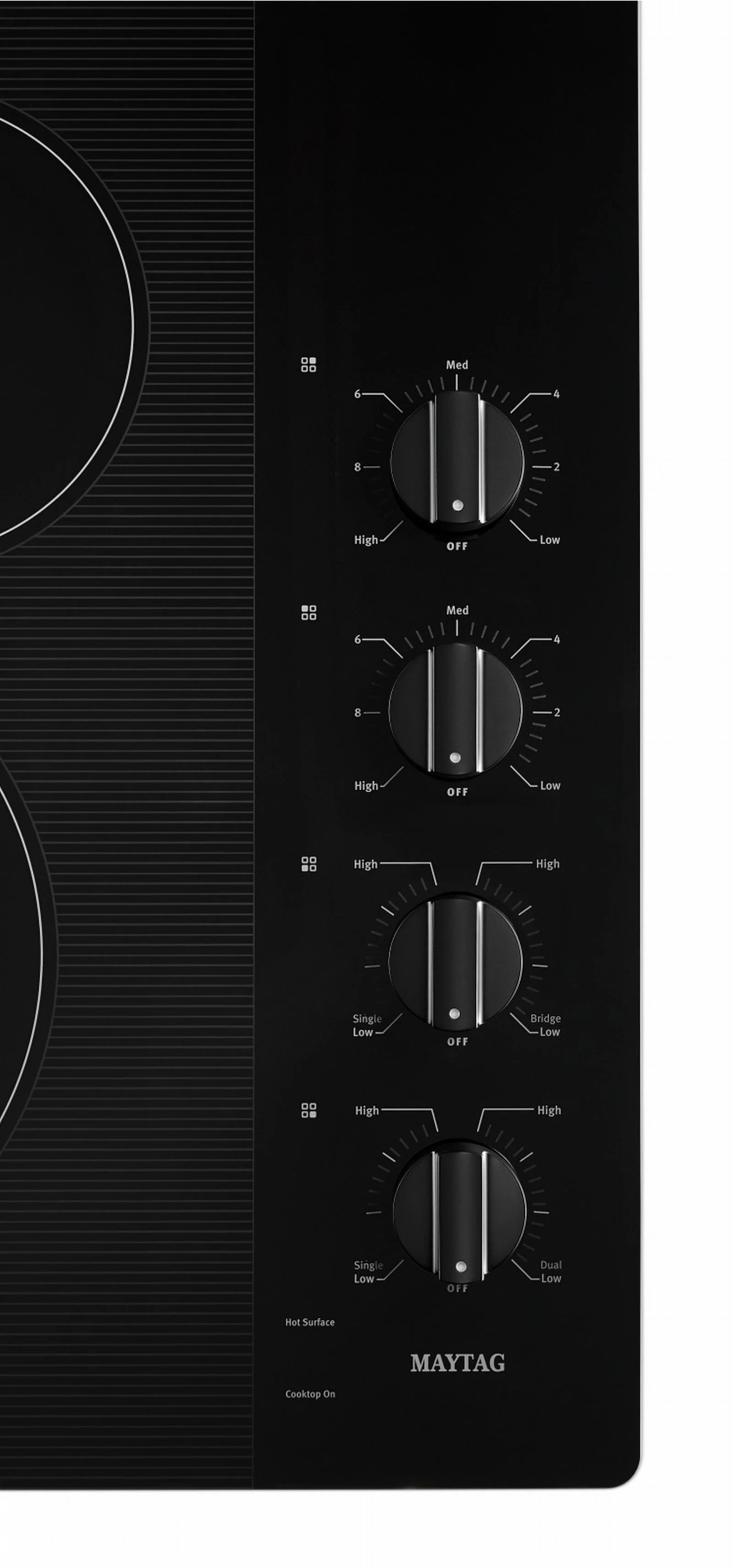 Maytag Black 30" Electric Cooktop - MEC8830HB - Image 4