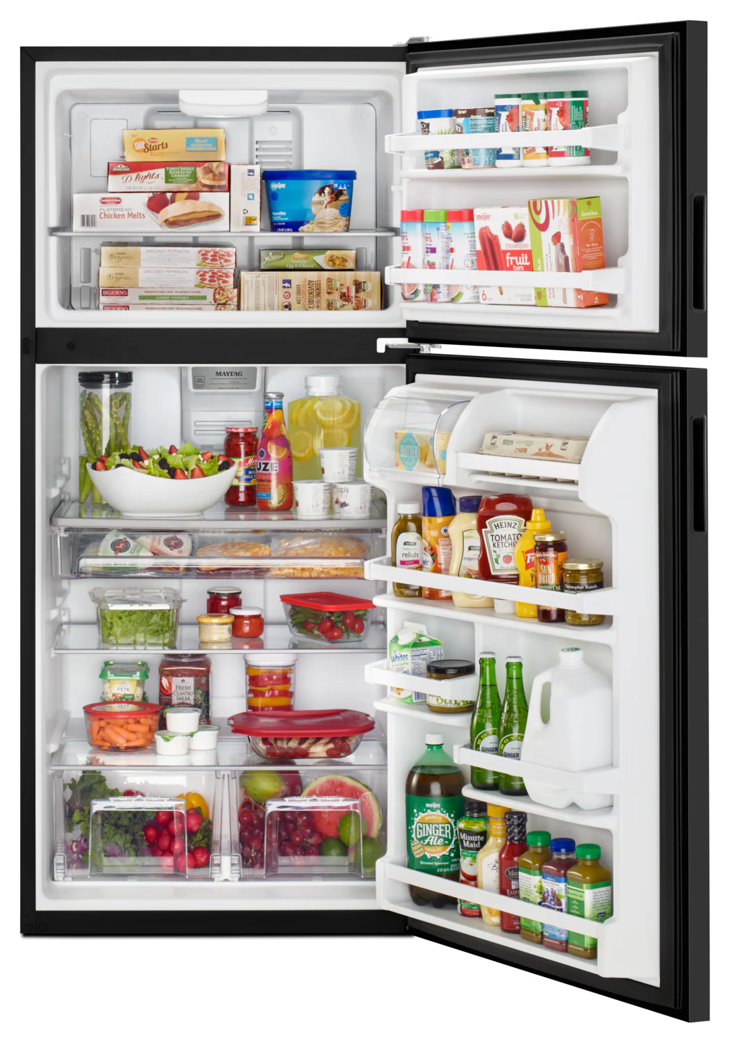 Maytag 33" 21 Cu. Ft. Black Top-Freezer Refrigerator - MRT311FFFE - Image 3