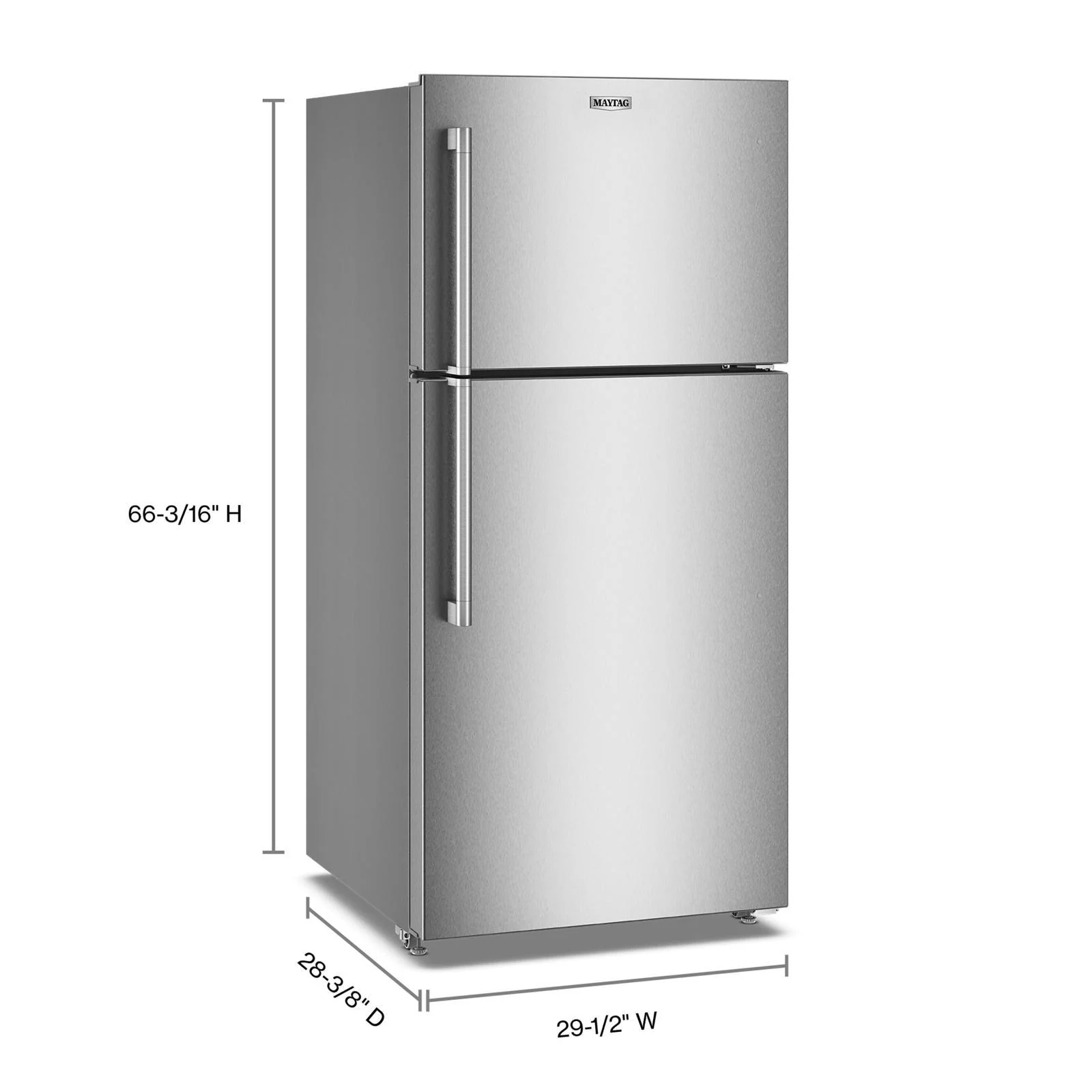 Maytag 30" 19.3 Cu. Ft. Fingerprint Resistant Stainless Steel Top-Freezer Refrigerator - MRTX5119SZ - Image 7