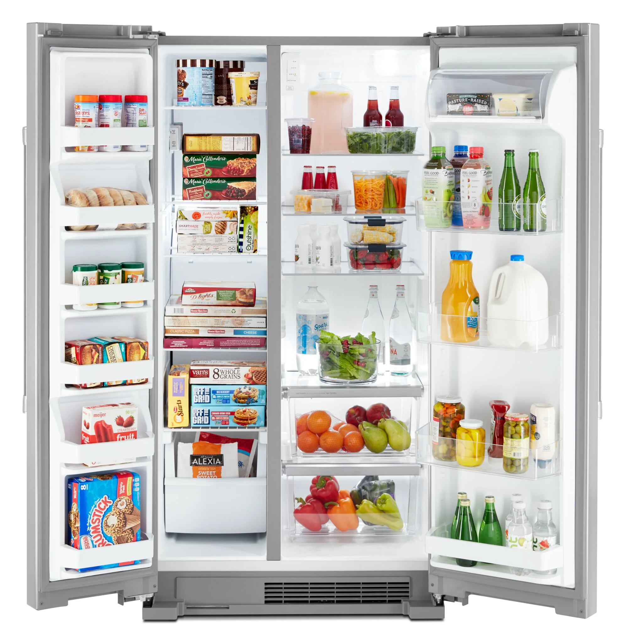 Maytag 35.88" 25 Cu. Ft. Fingerprint Resistant Stainless Steel  Side-by-Side Refrigerator - MSS25N4MKZ - Image 3