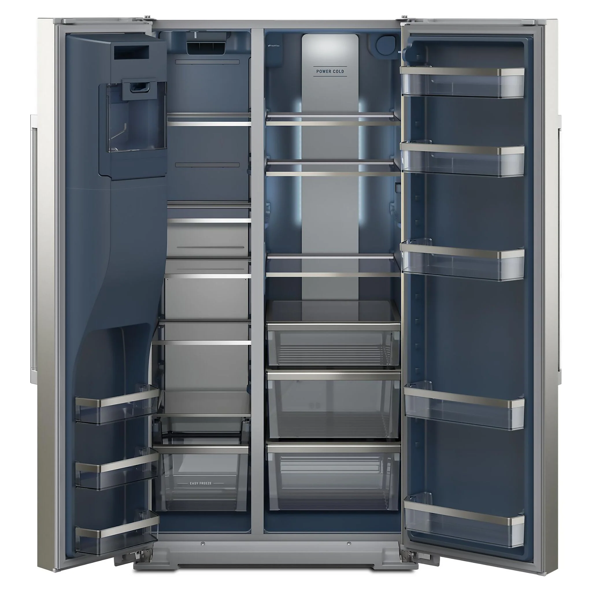 Maytag 36" 20.8 Cu. Ft. Fingerprint Resistant Stainless Steel Counter-Depth Side-by-Side Refrigerator - MRSC6636RZ - Image 2