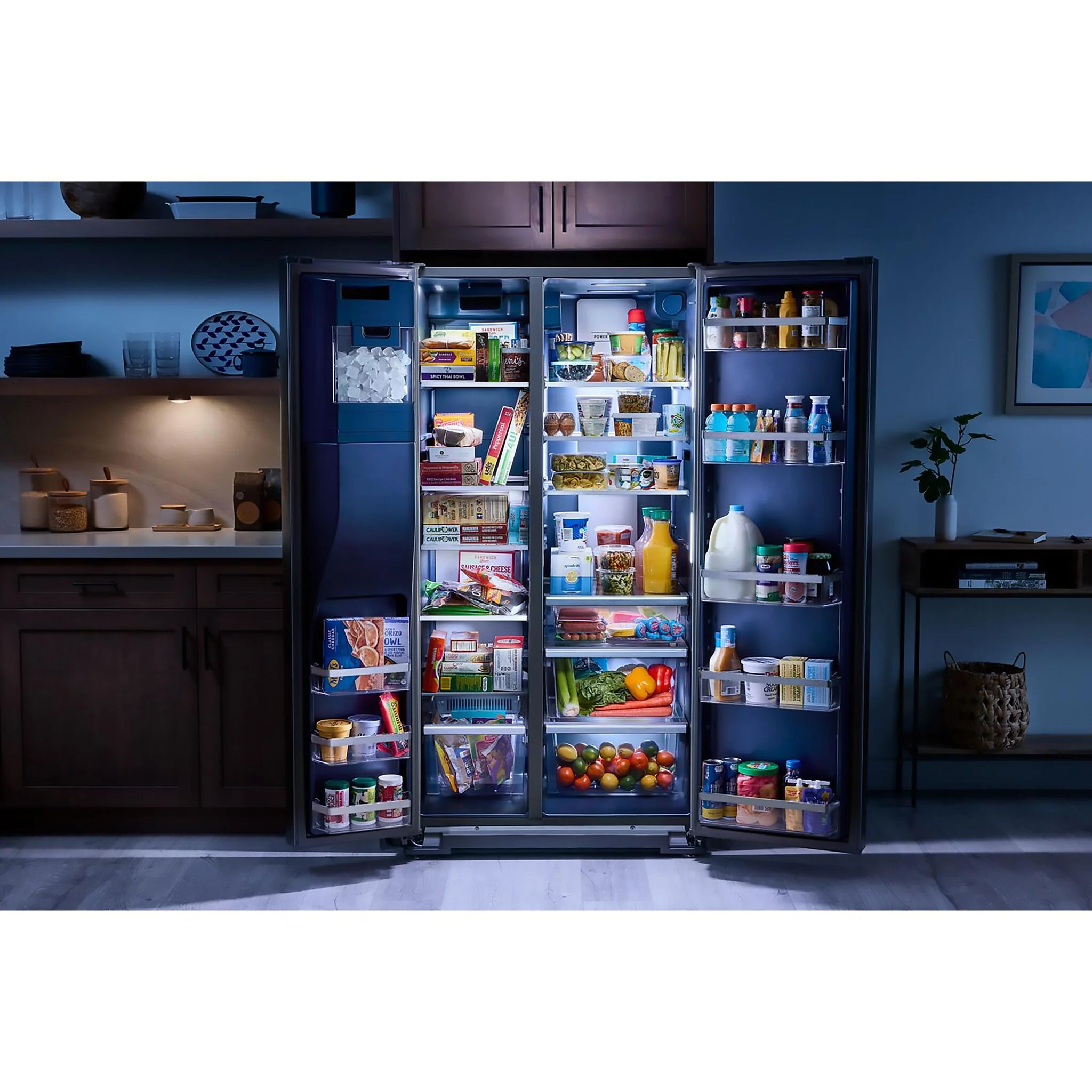 Maytag 36" 20.8 Cu. Ft. Fingerprint Resistant Stainless Steel Counter-Depth Side-by-Side Refrigerator - MRSC6636RZ - Image 3