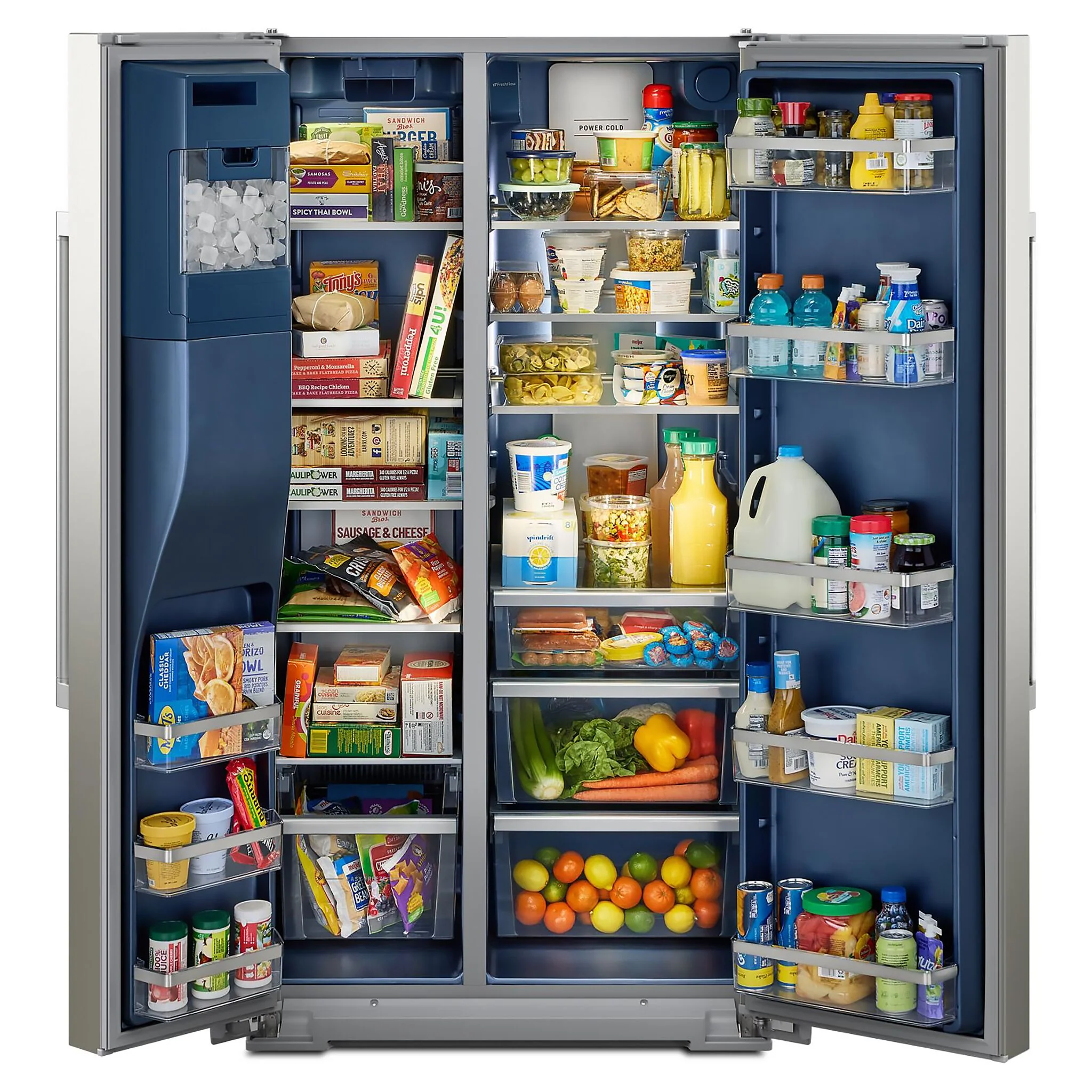 Maytag 36" 20.8 Cu. Ft. Fingerprint Resistant Stainless Steel Counter-Depth Side-by-Side Refrigerator - MRSC6636RZ - Image 5