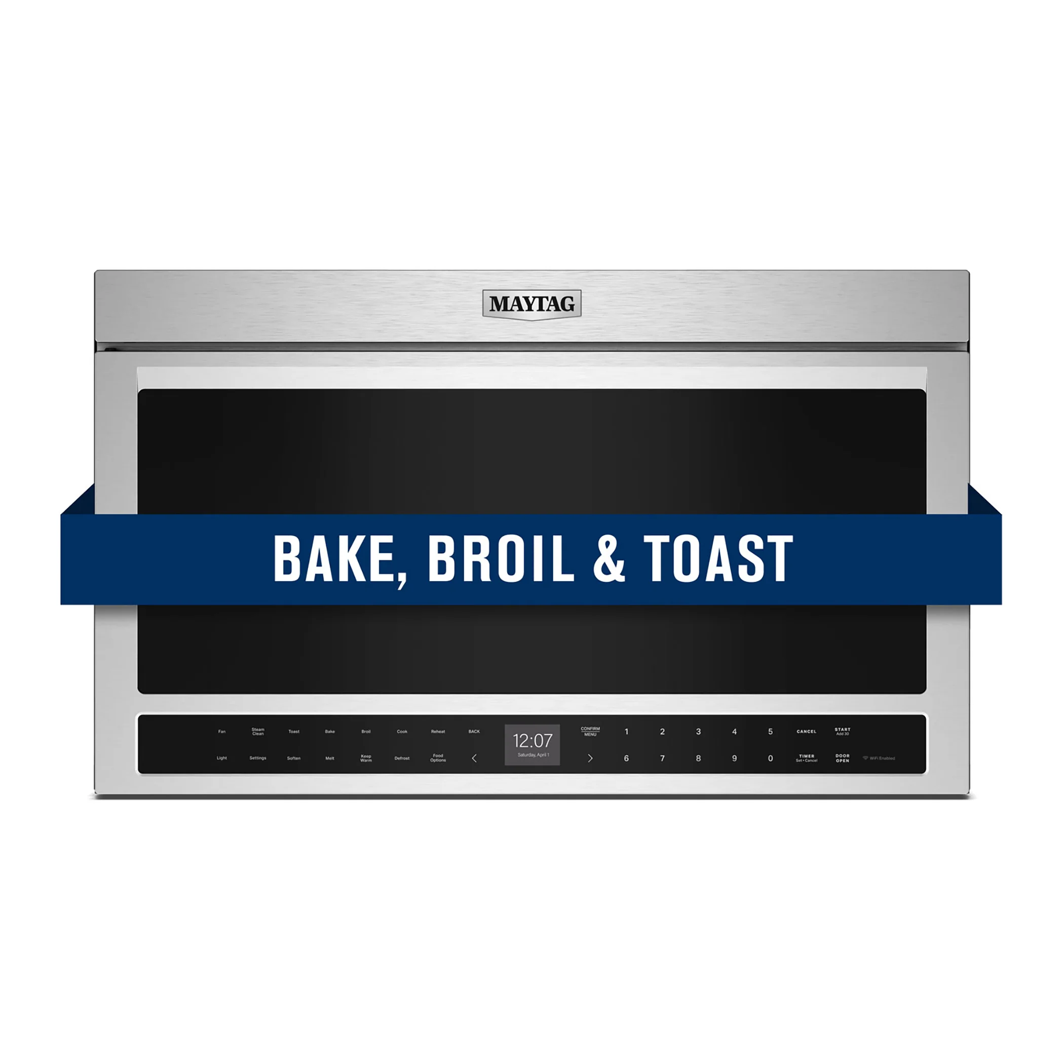 Maytag Fingerprint Resistant Stainless Steel Over-the-Range Microwave (1.1 Cu Ft) - YMMMF8030PZ - Image 2