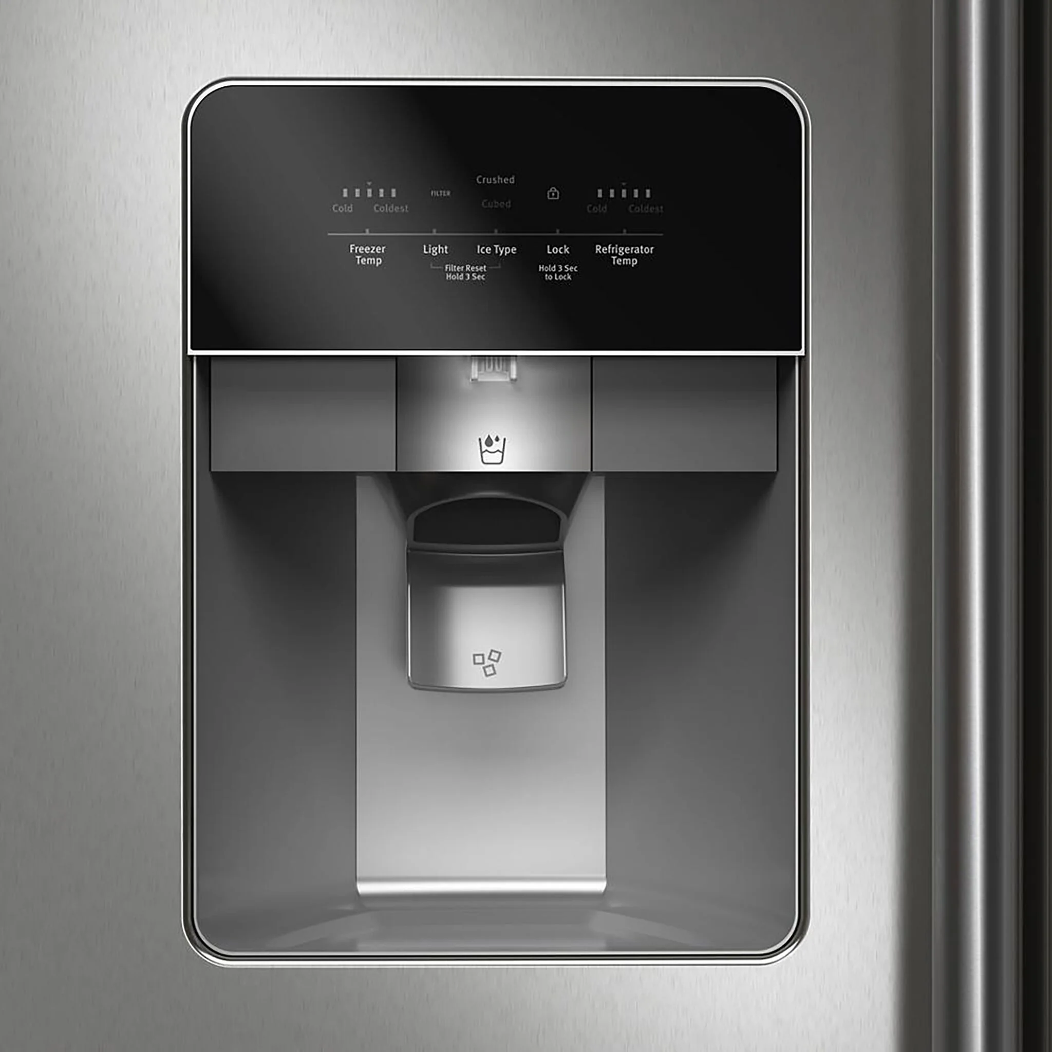 Maytag 35.5" 24.5 Cu. Ft. Fingerprint Resistant Stainless Steel Side-by-Side Refrigerator - MRSF4036PZ - Image 3