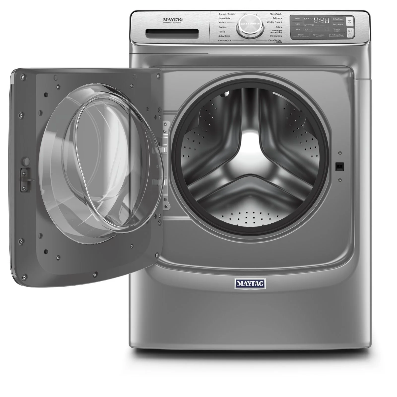 Maytag Metallic Slate Front Load Washer (5.8 Cu. Ft.) - MHW8630HC - Image 2