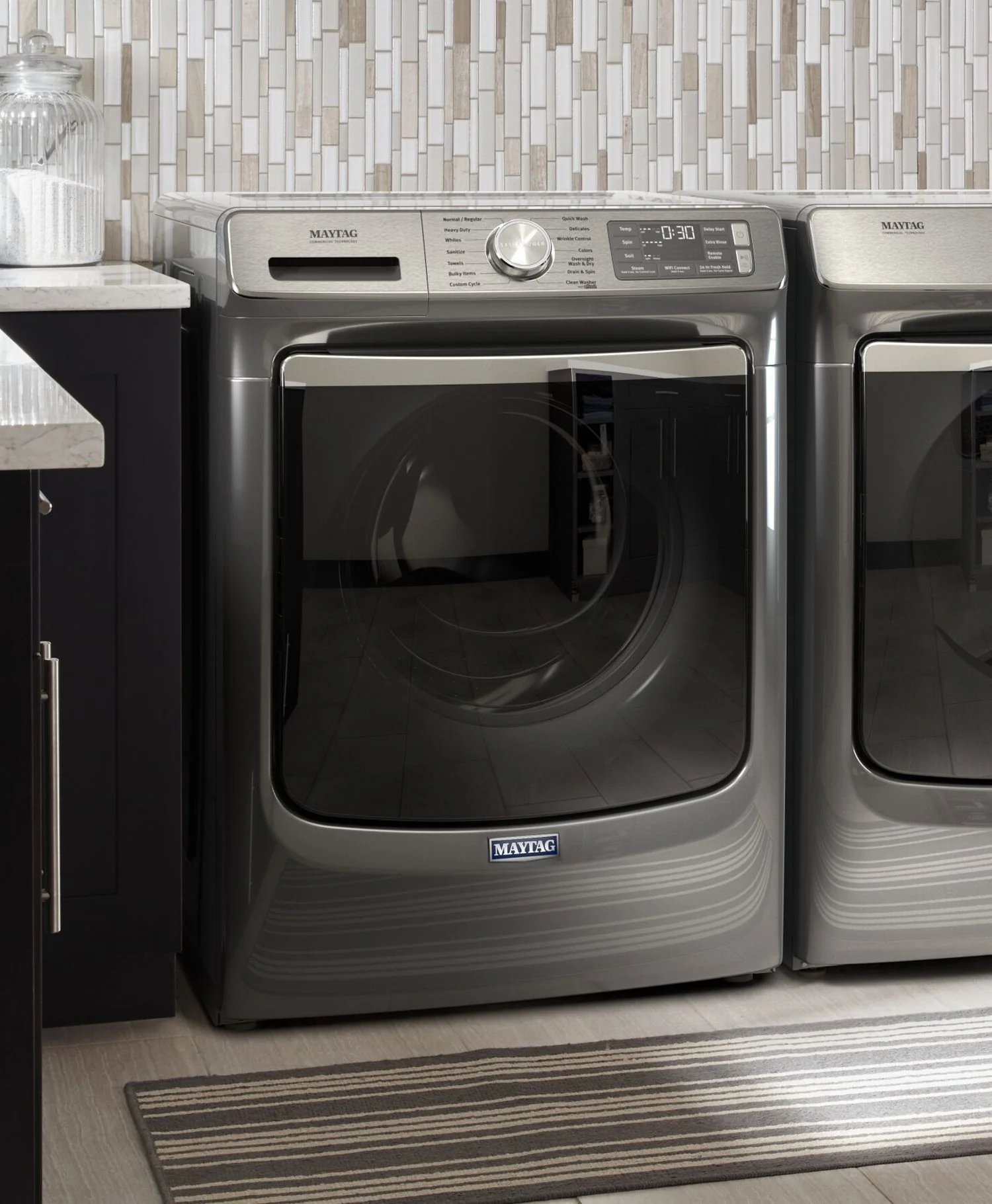 Maytag Metallic Slate Front Load Washer (5.8 Cu. Ft.) - MHW8630HC - Image 4