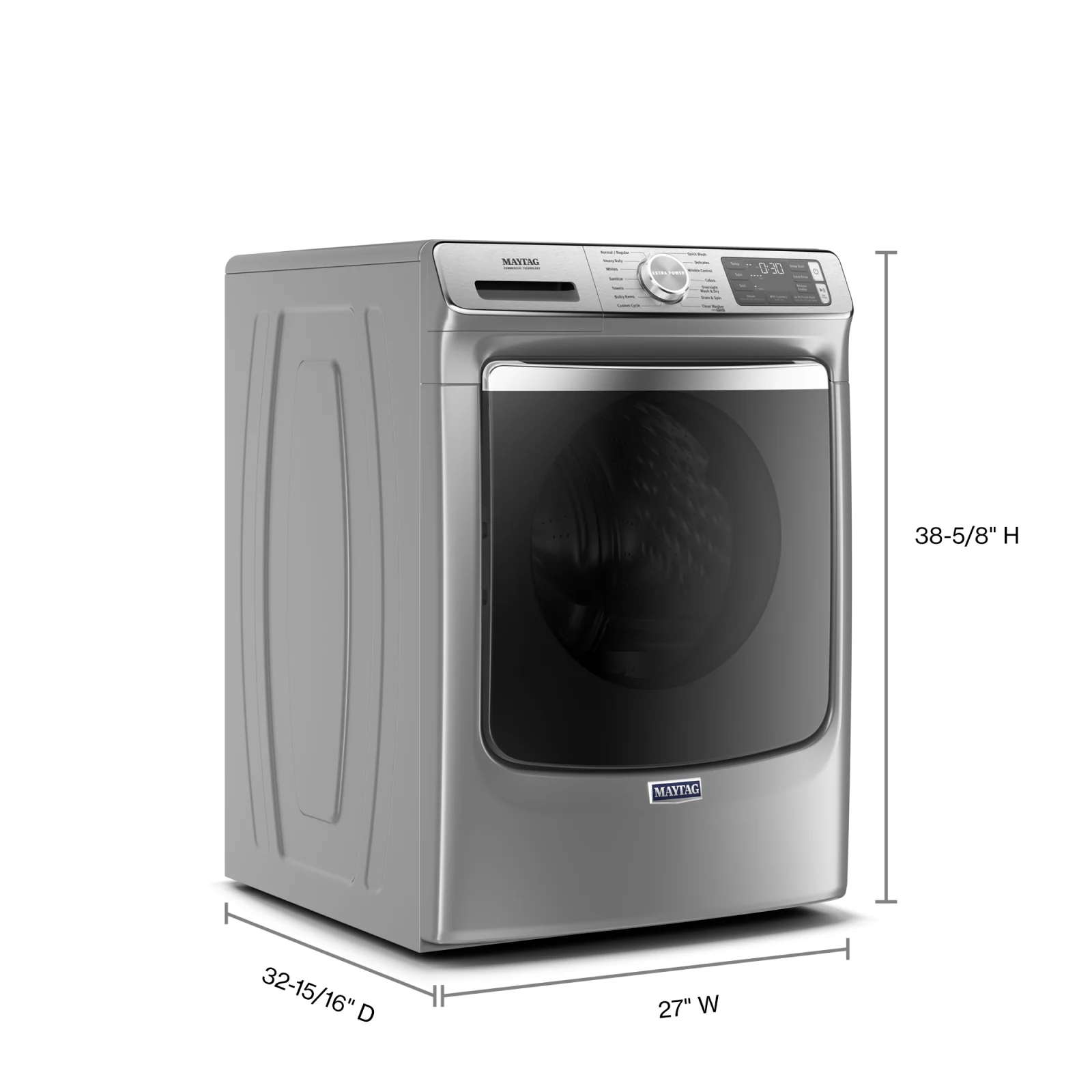 Maytag Metallic Slate Front Load Washer (5.8 Cu. Ft.) - MHW8630HC - Image 5